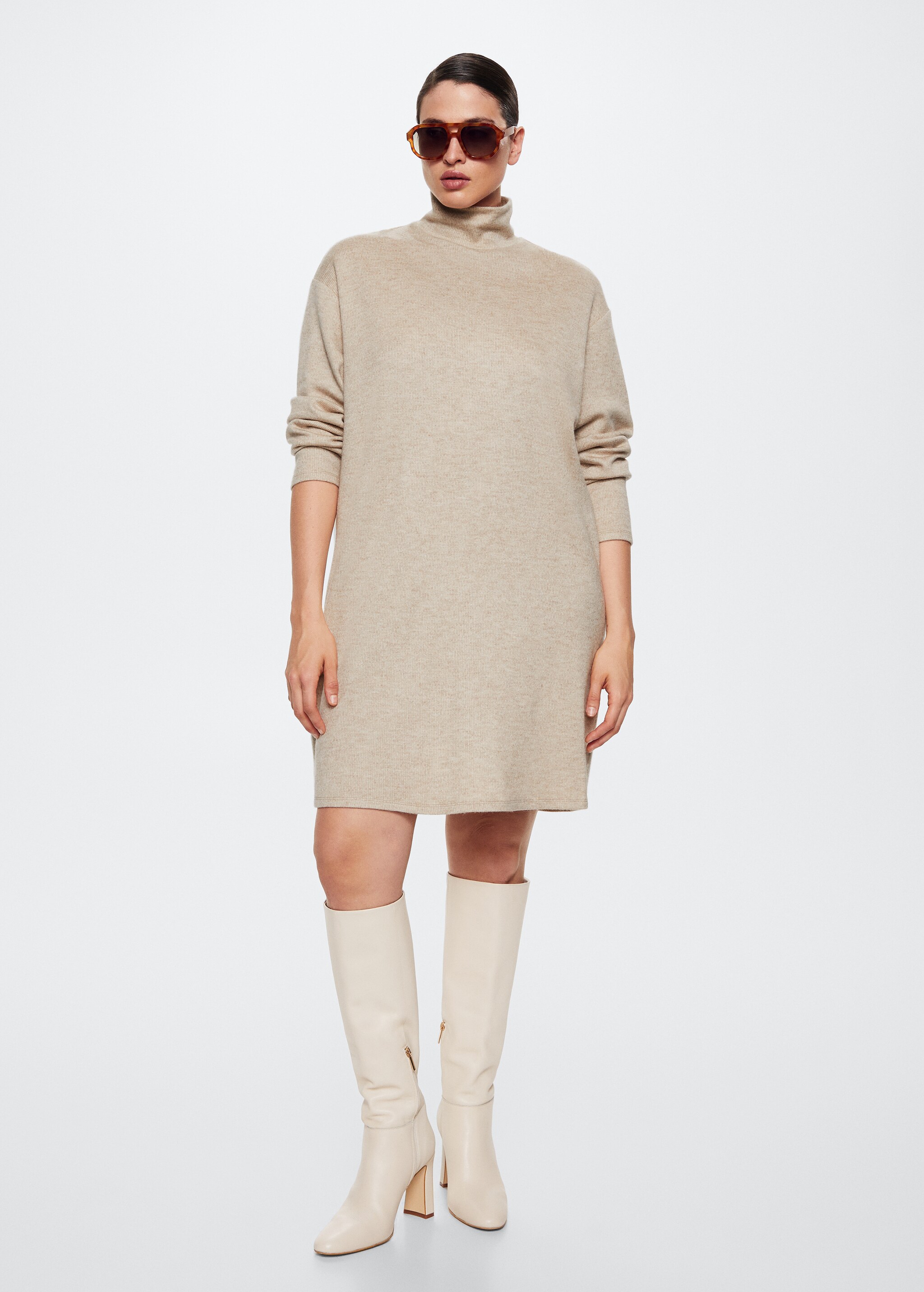 Ribbed turtleneck dress  - Details of the article 3
