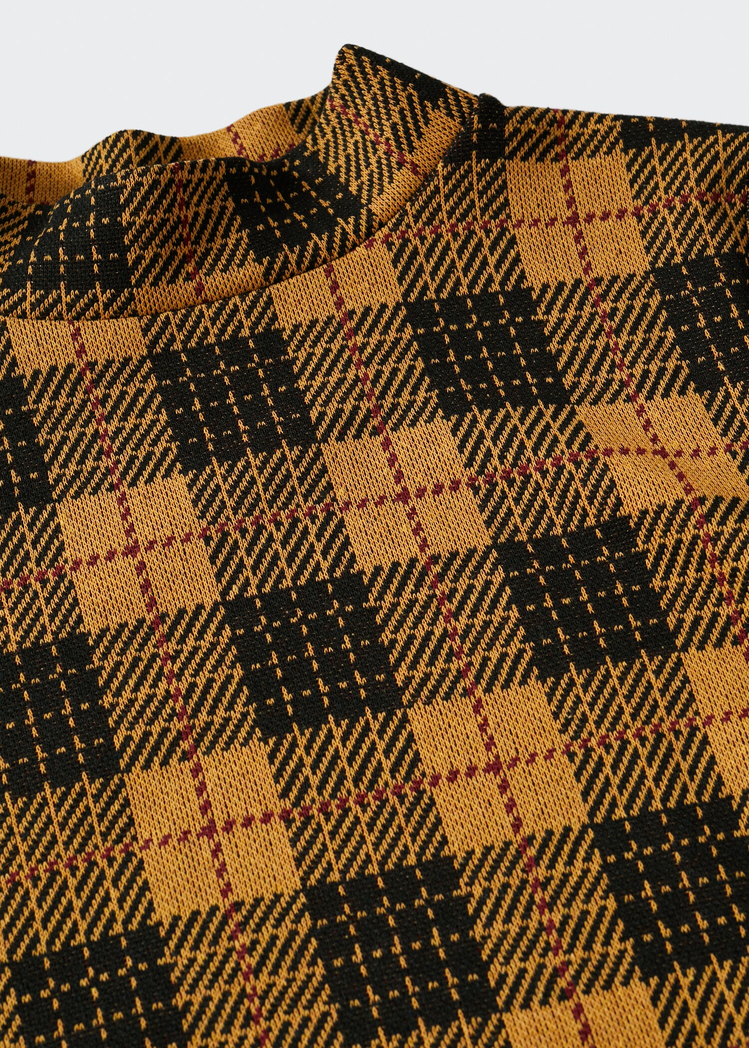 T-shirt carreaux col montant - Détail de l'article 8