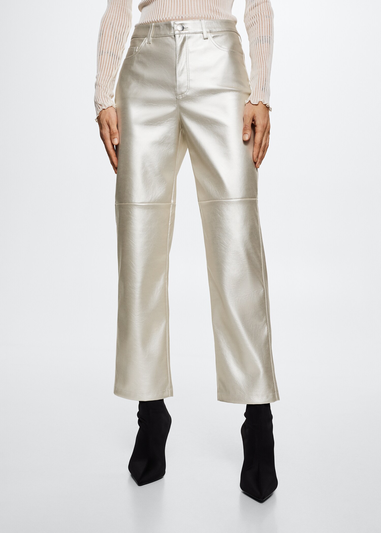 Pantalon effet métallisé - Plan moyen