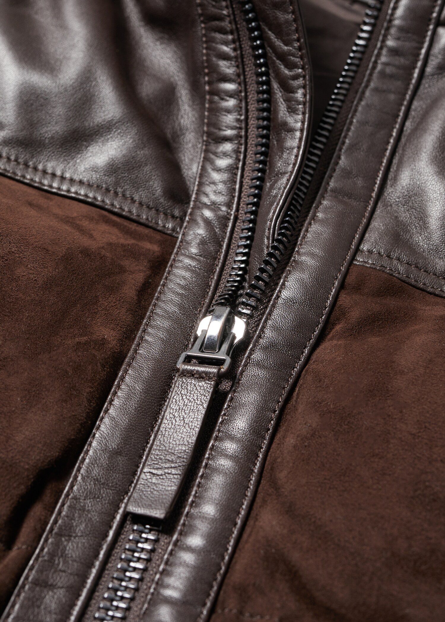 Leather quilted coat - Details of the article 0