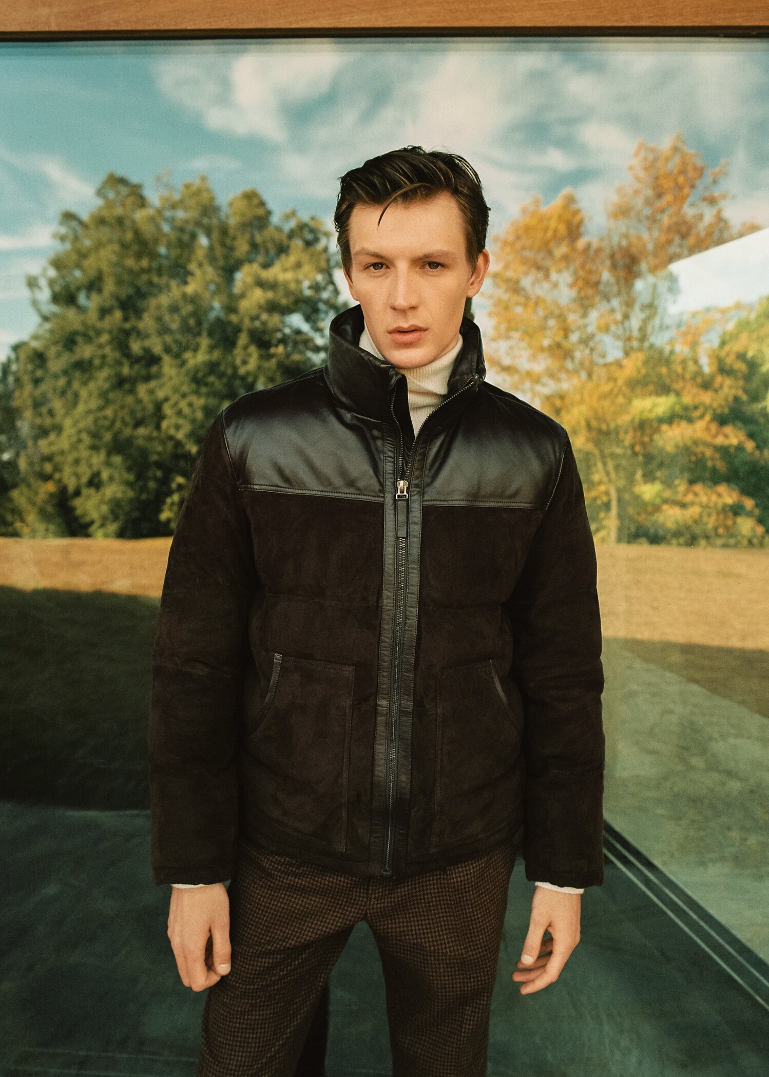 Leather quilted coat - Details of the article 5