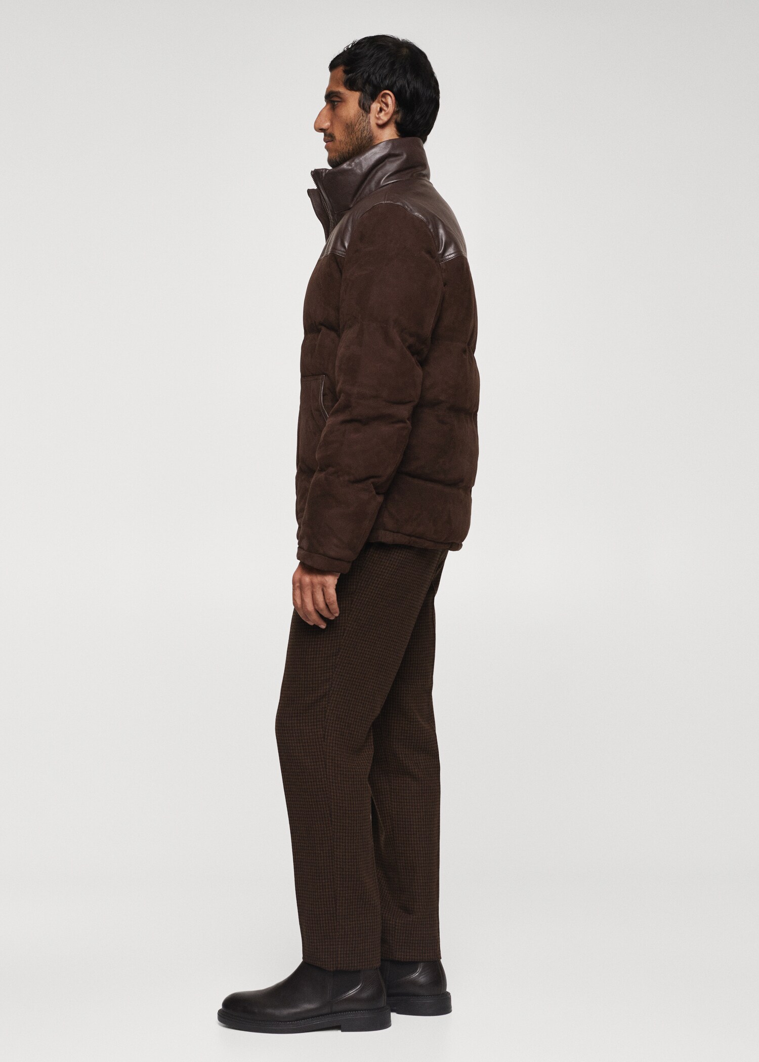 Leather quilted coat - Details of the article 6
