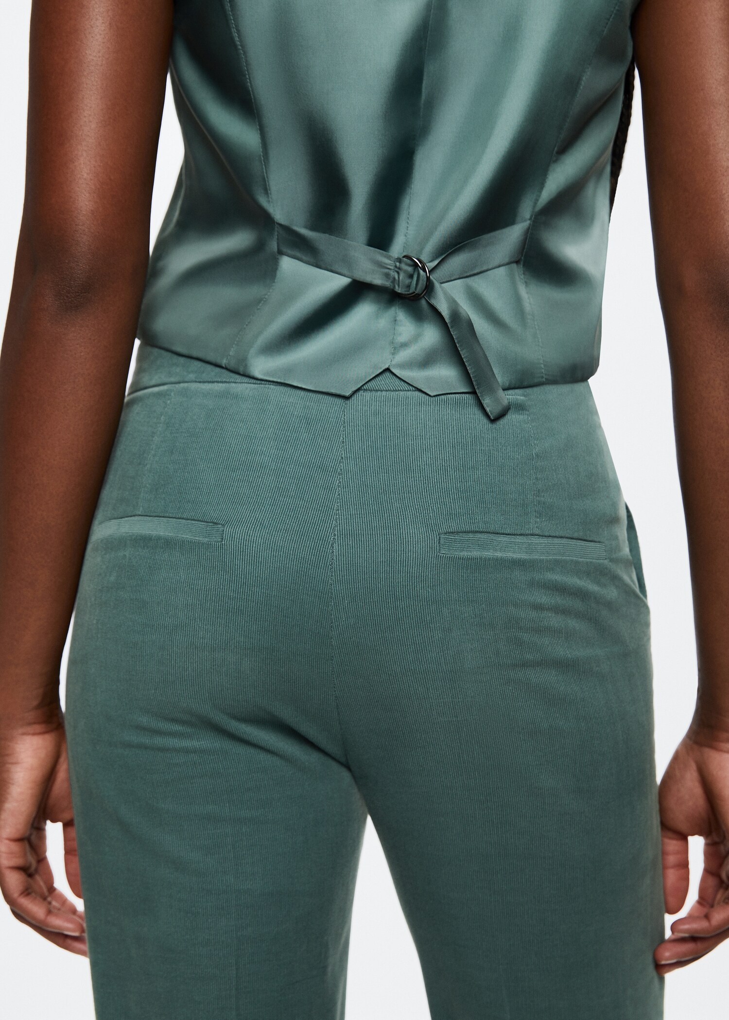 Corduroy straight pants - Details of the article 6