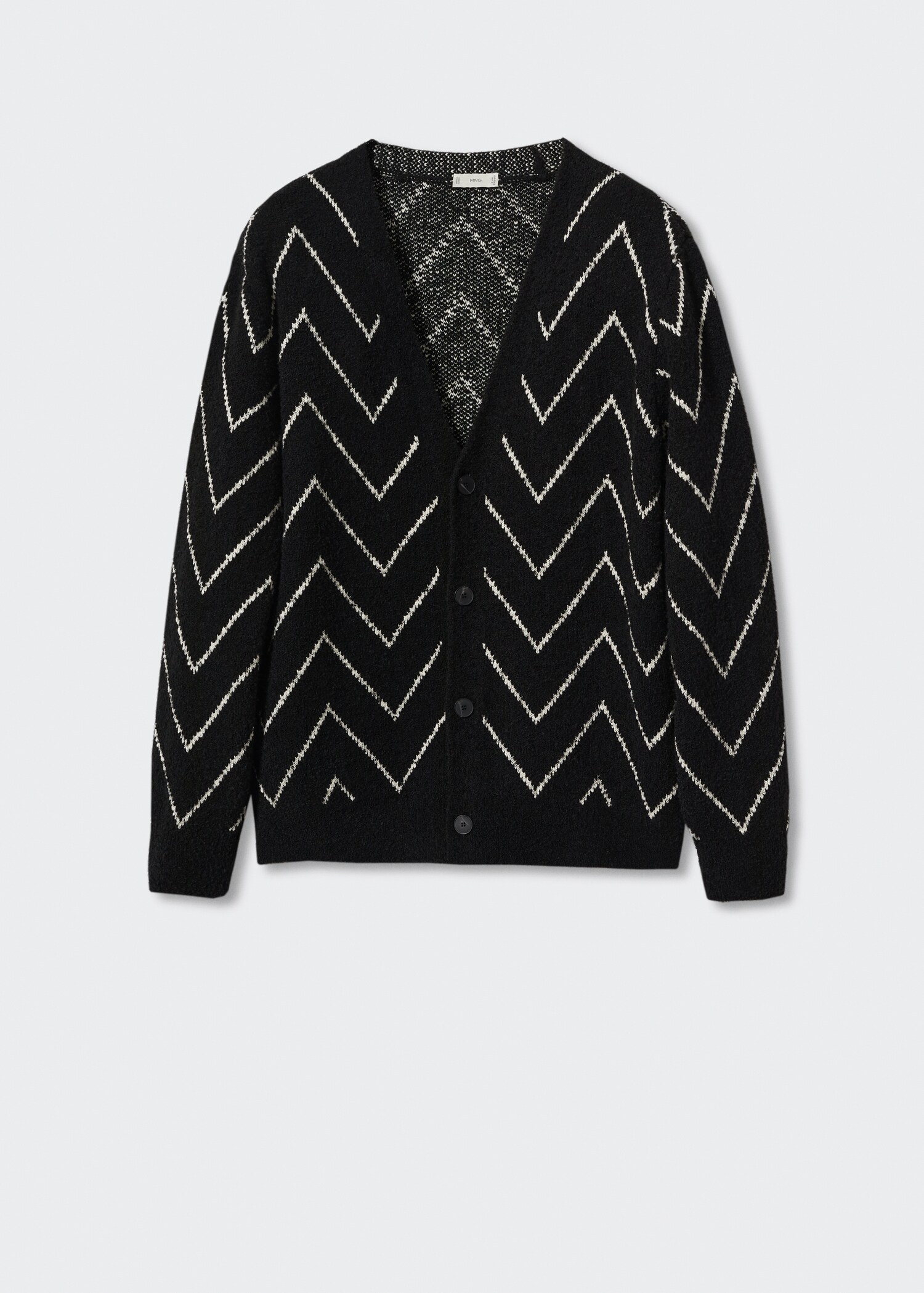 Jacquard cotton cardigan - Article without model