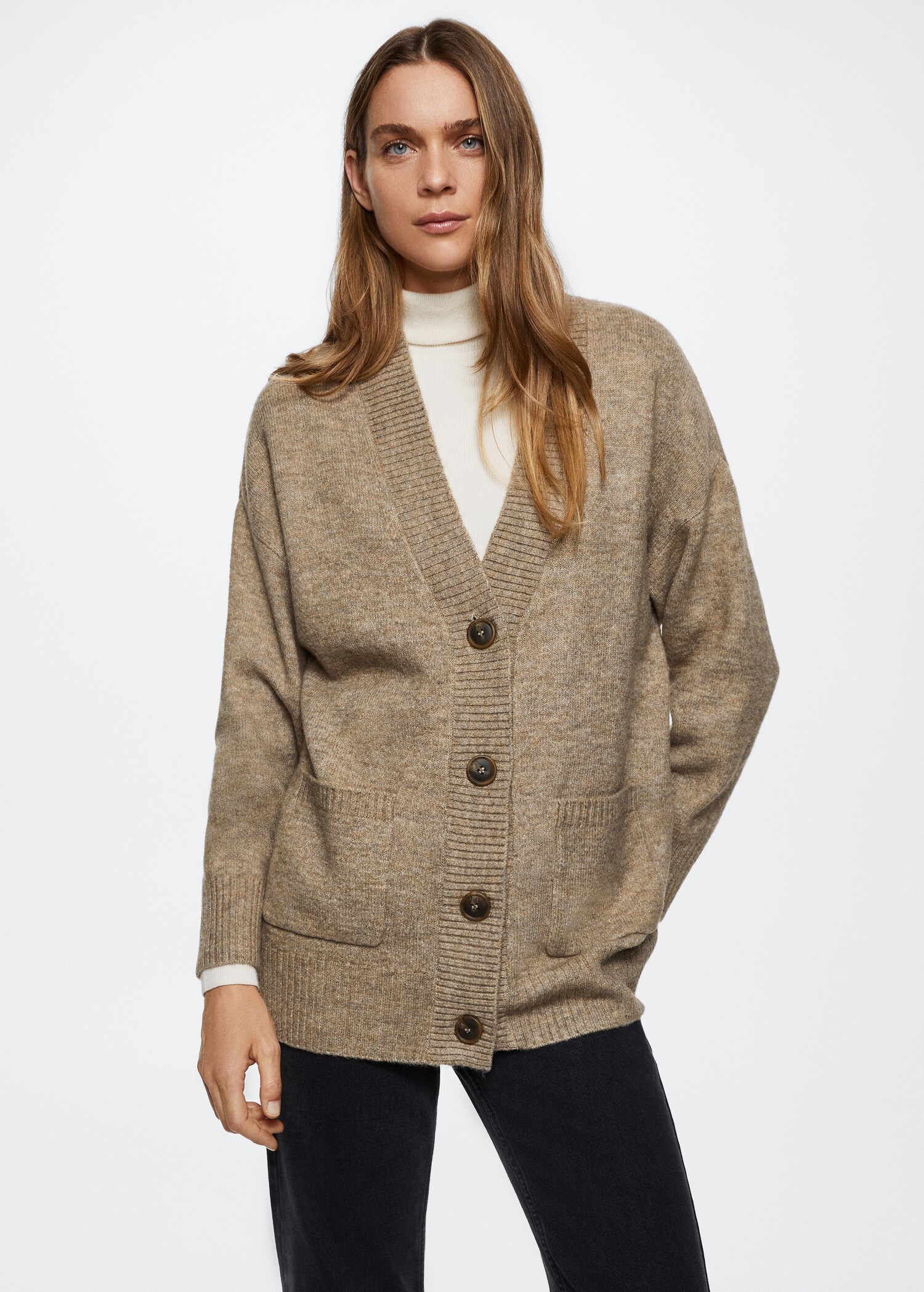 Cardigan bottoni oversize - Piano medio