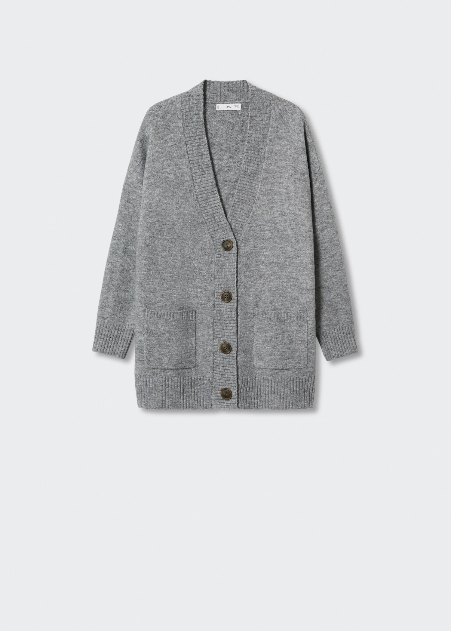 Oversized cardigan with buttons - Article without model
