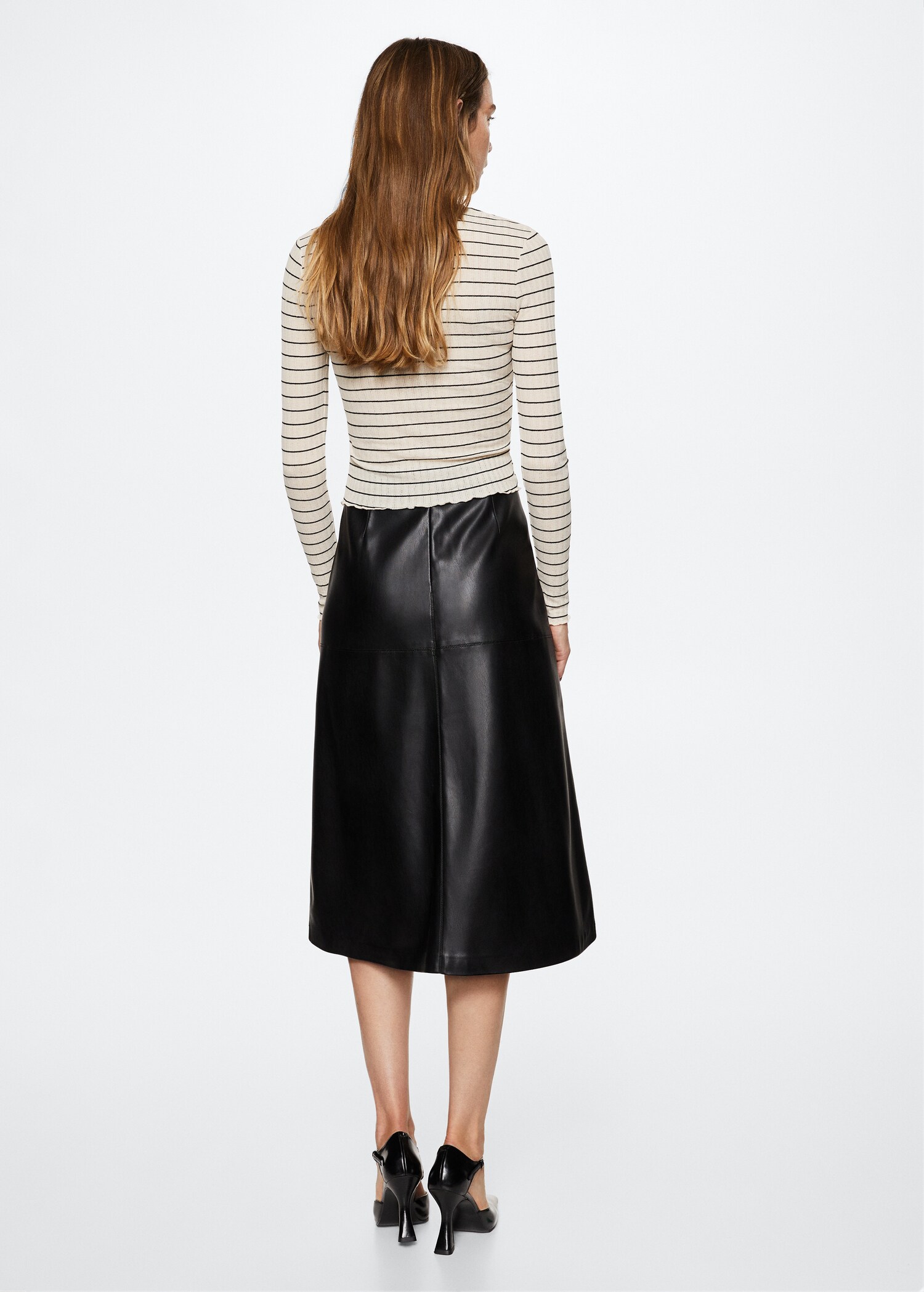 Striped long sleeves t-shirt - Reverse of the article