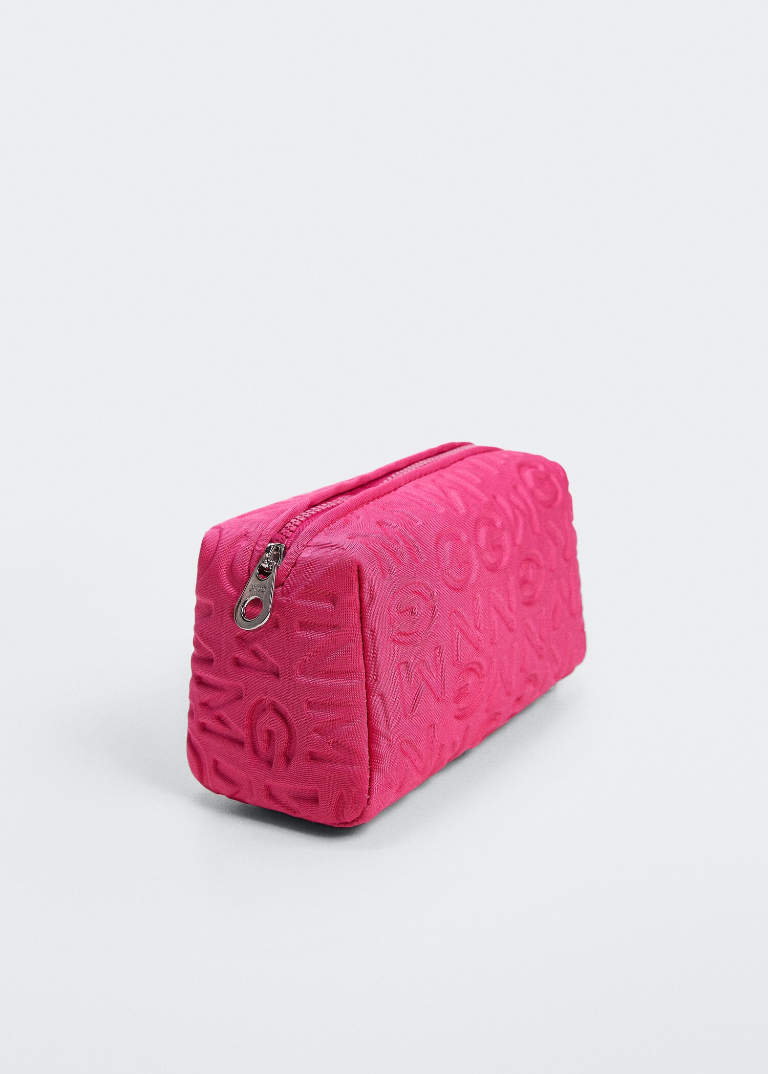 Zipped toiletry bag with logo - Medium plane