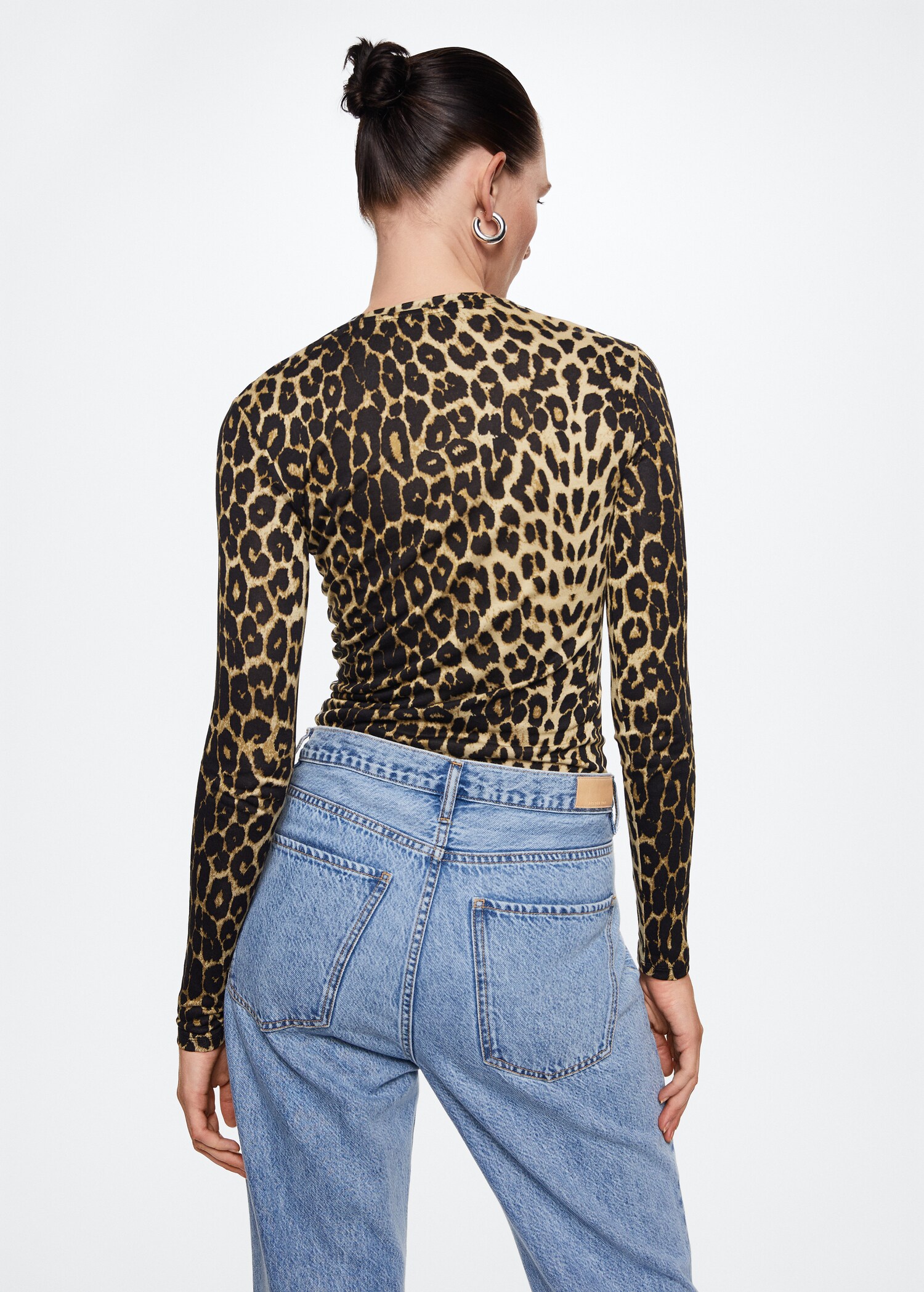 T-shirt com estampado animal - Verso do artigo