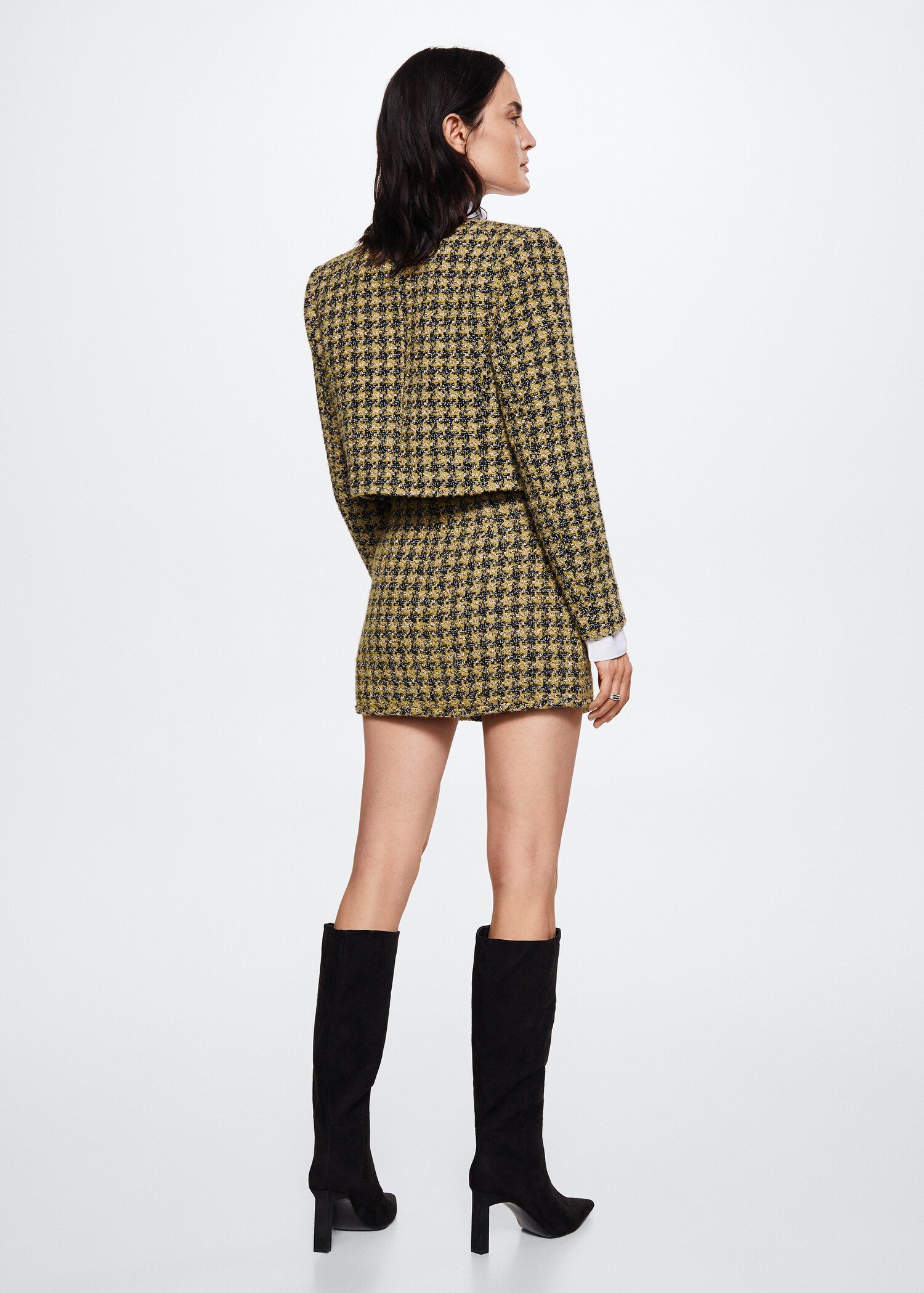 Tweed jacket with jewel buttons - Reverse of the article