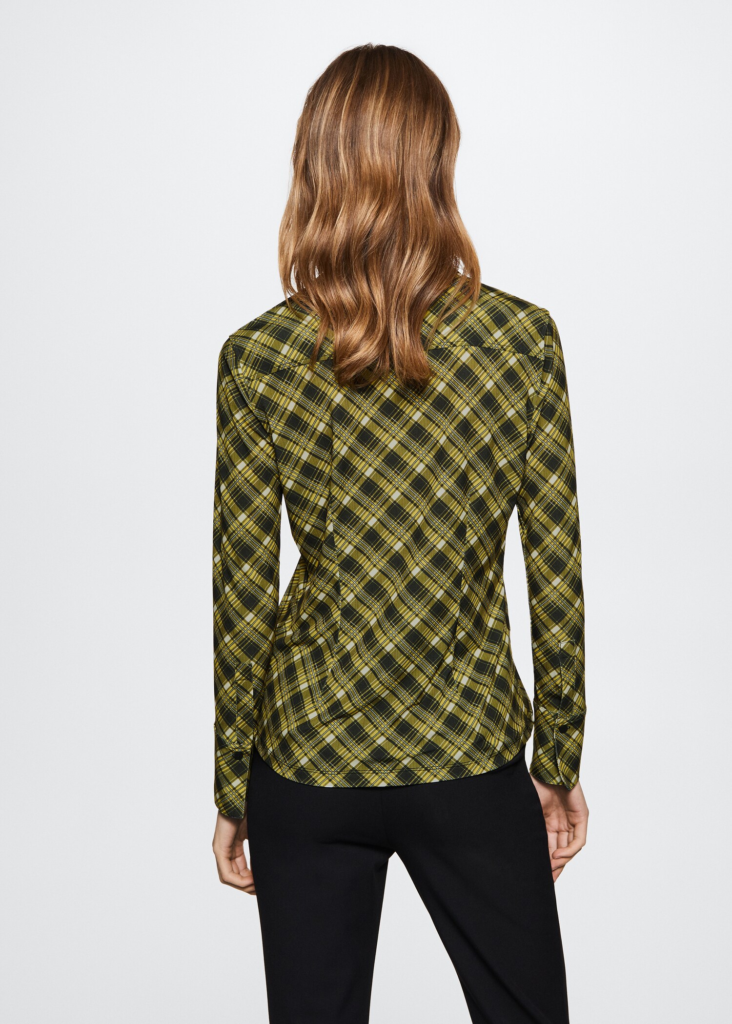 Chemise fluide à carreaux  - Verso de l’article