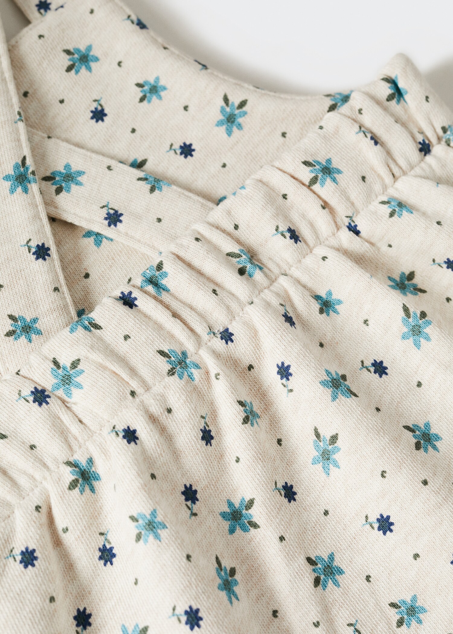 Floral-print pinafore dress - Details of the article 0