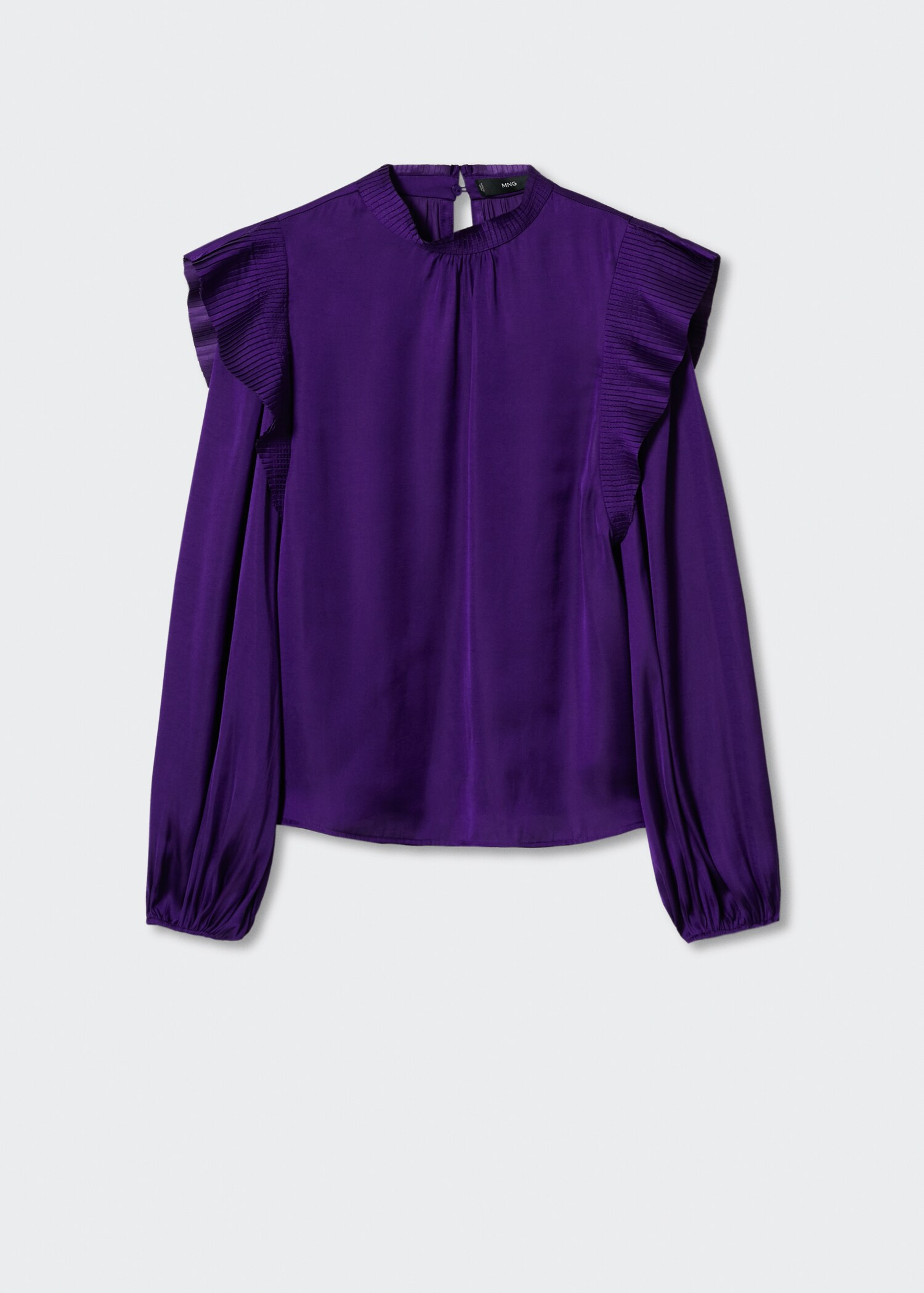 Ruffled satin blouse - Article without model