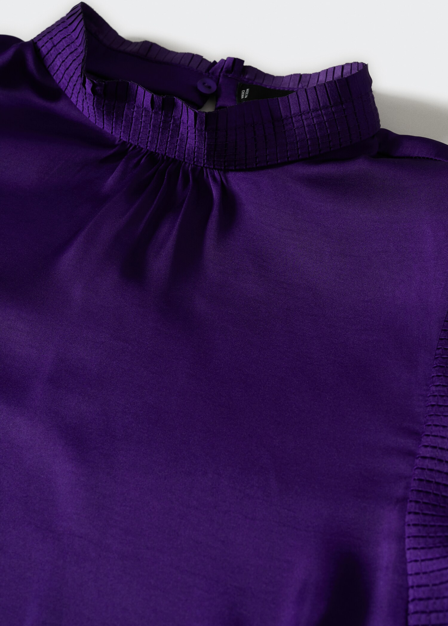 Ruffled satin blouse - Details of the article 8