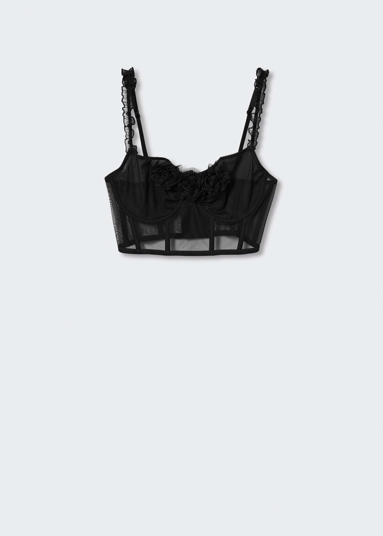 Top corsetero semitransparente - Artículo sin modelo