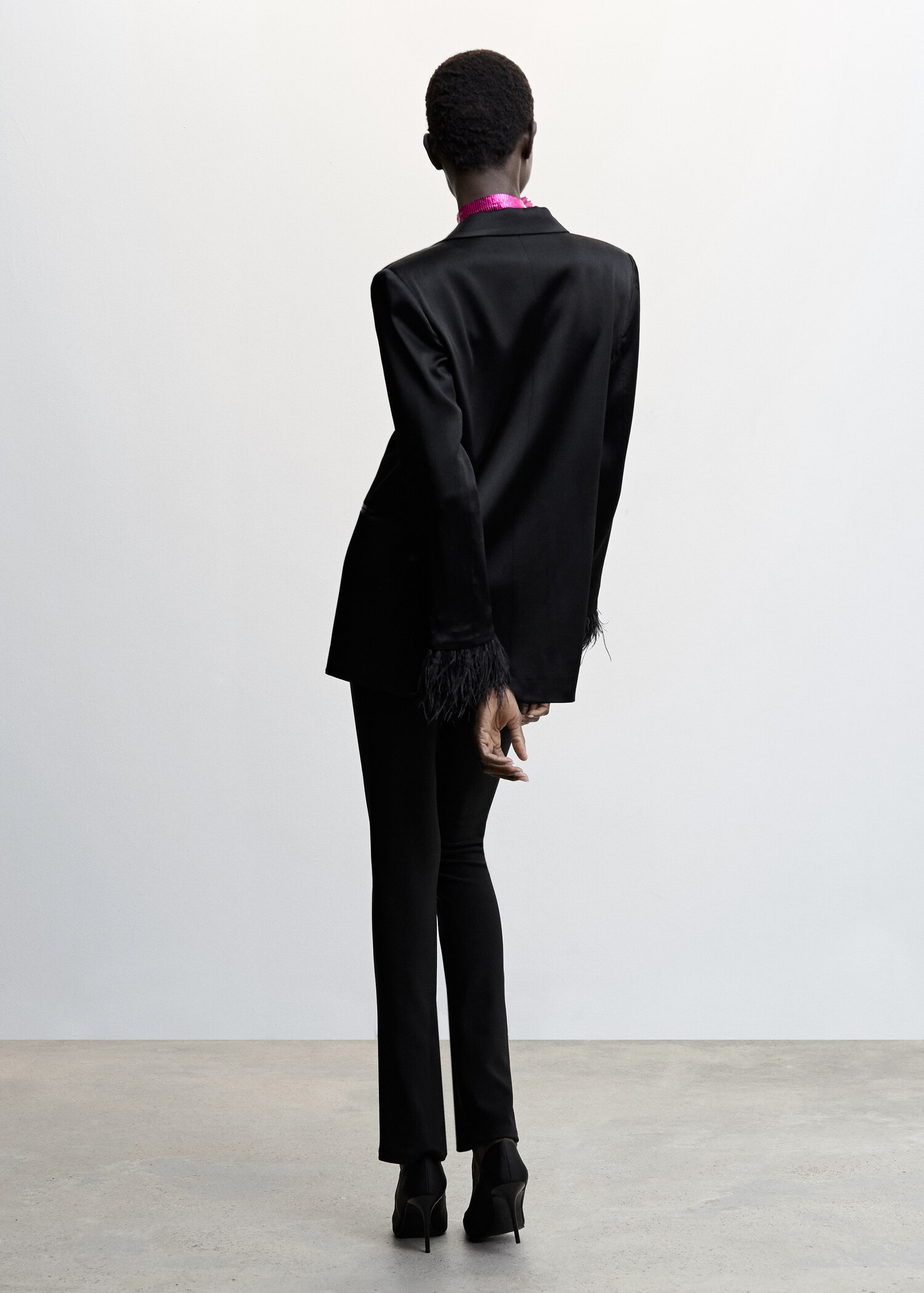 Blazer with feather detail - Reverse of the article
