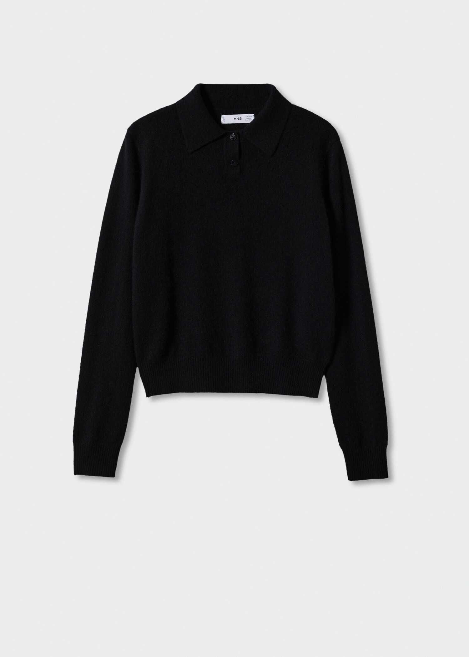 100% cashmere polo neck sweater - Article without model