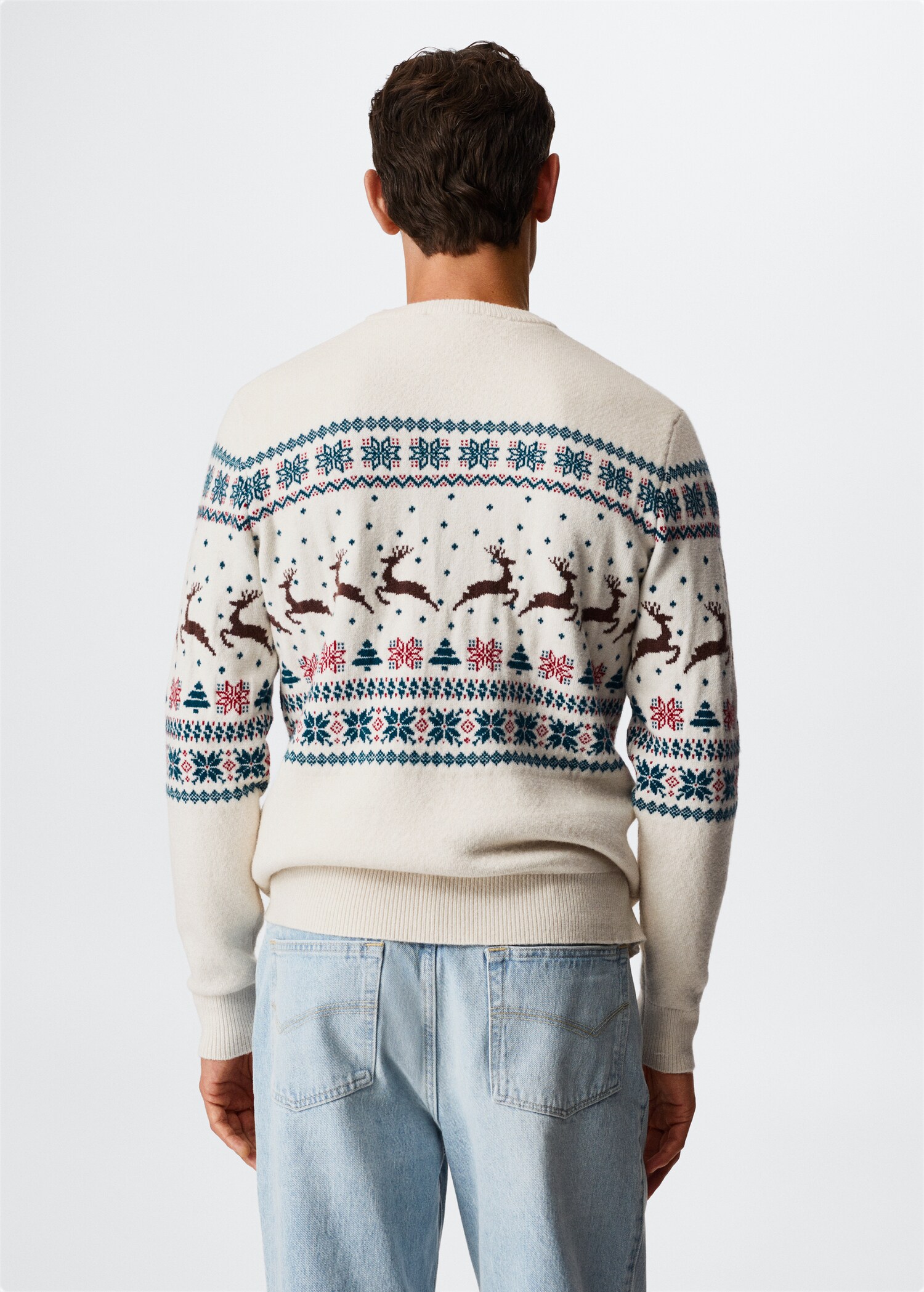 Christmas jacquard sweater - Reverse of the article