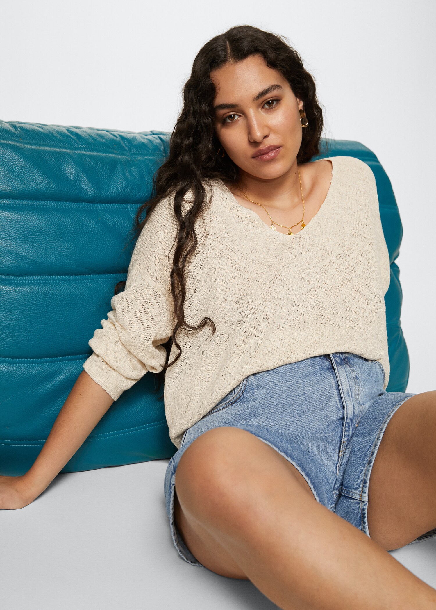 Strickpullover mit V-Ausschnitt - Detail des Artikels 5