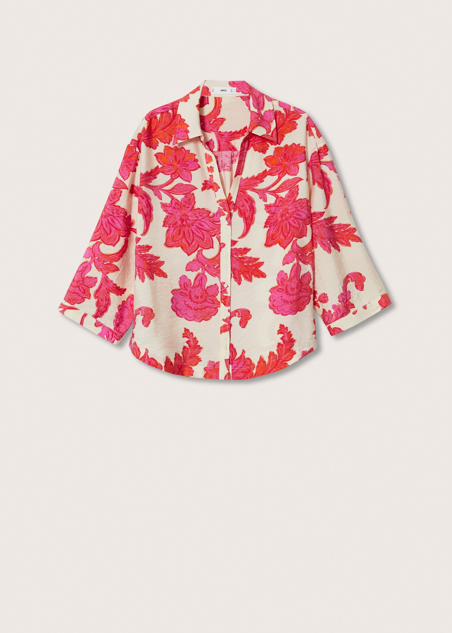Floral-print flowy blouse - Article without model