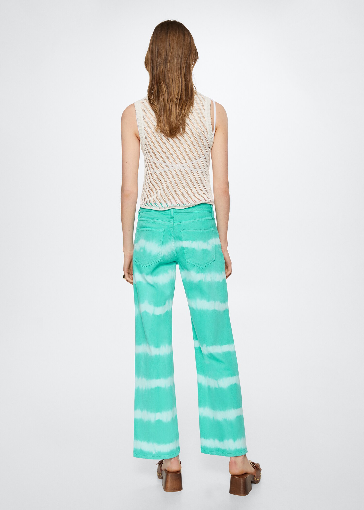 Jeans wideleg tie-dye - Baksiden av artikkelen