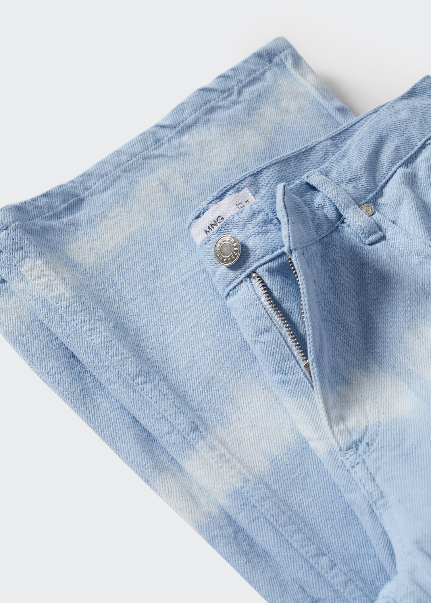 Wideleg tie-dye jeans - Details of the article 8