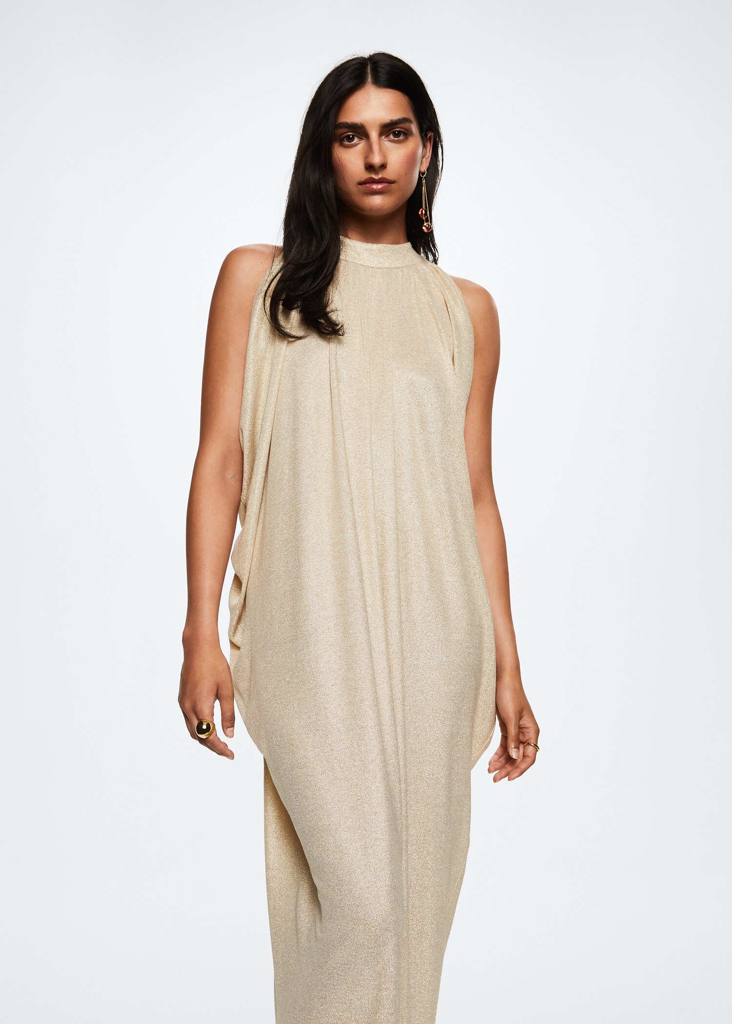 Long lurex dress - Medium plane