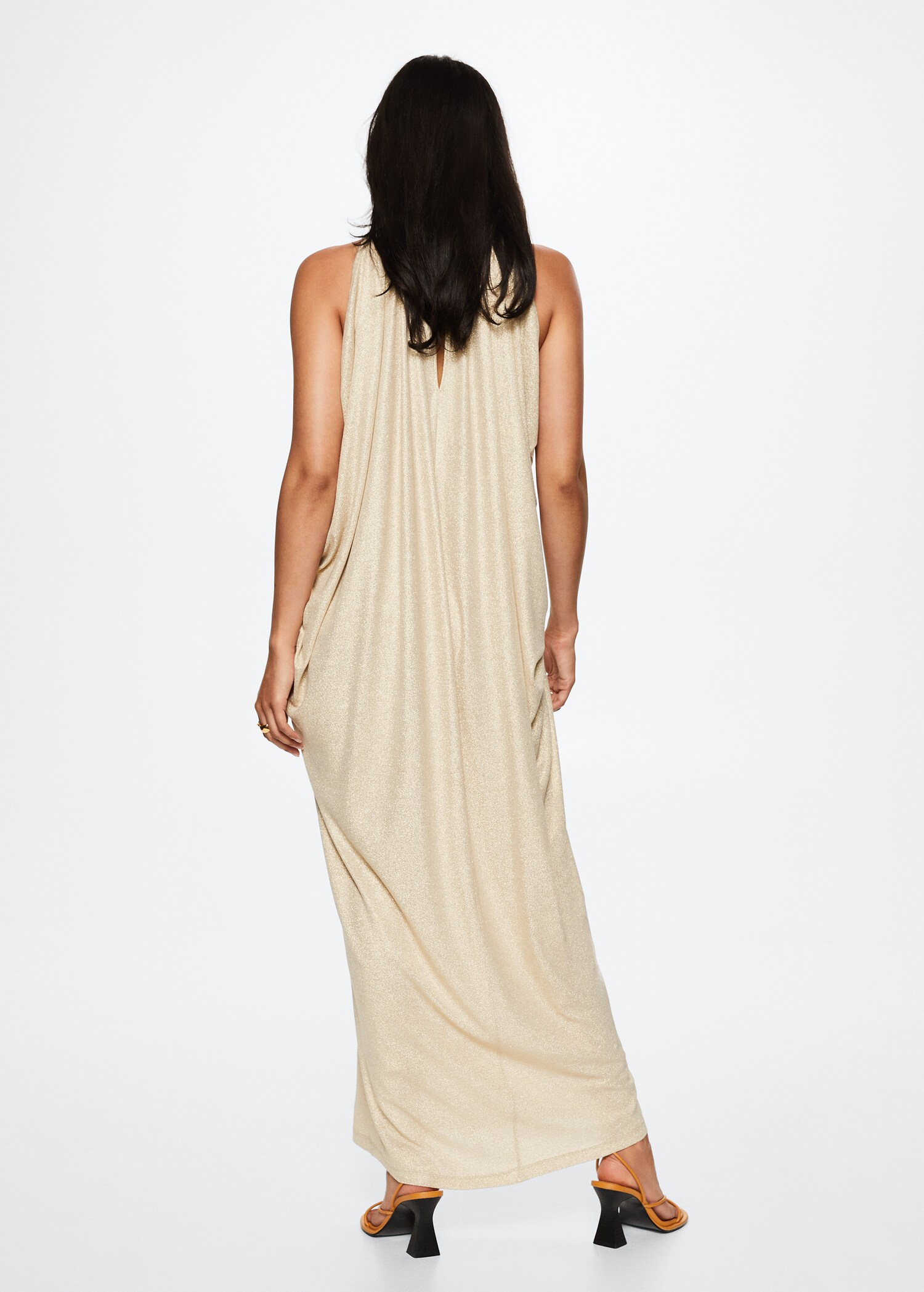 Long lurex dress - Reverse of the article