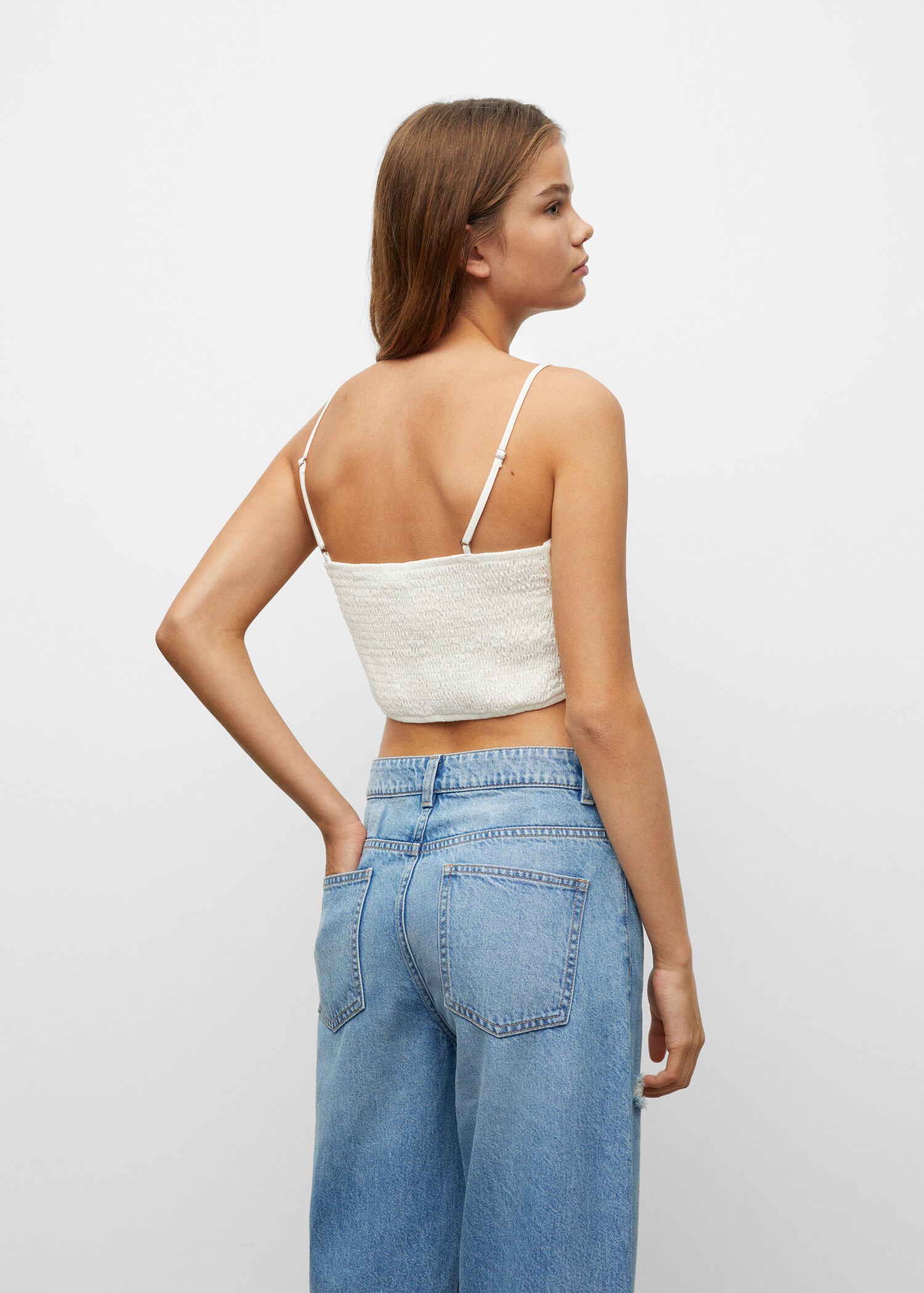 V-neck bandana top - Reverse of the article