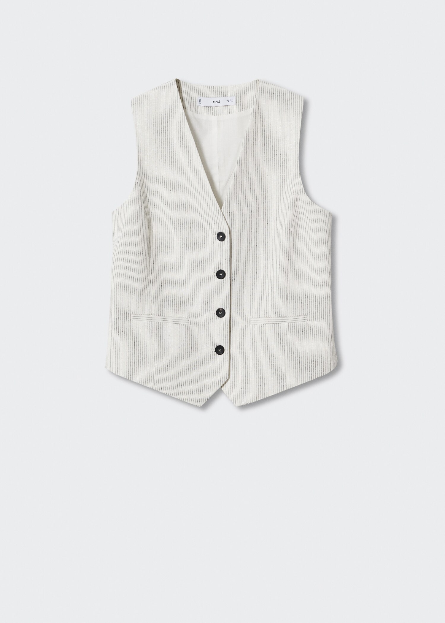 Pinstriped suit waistcoat - Article without model