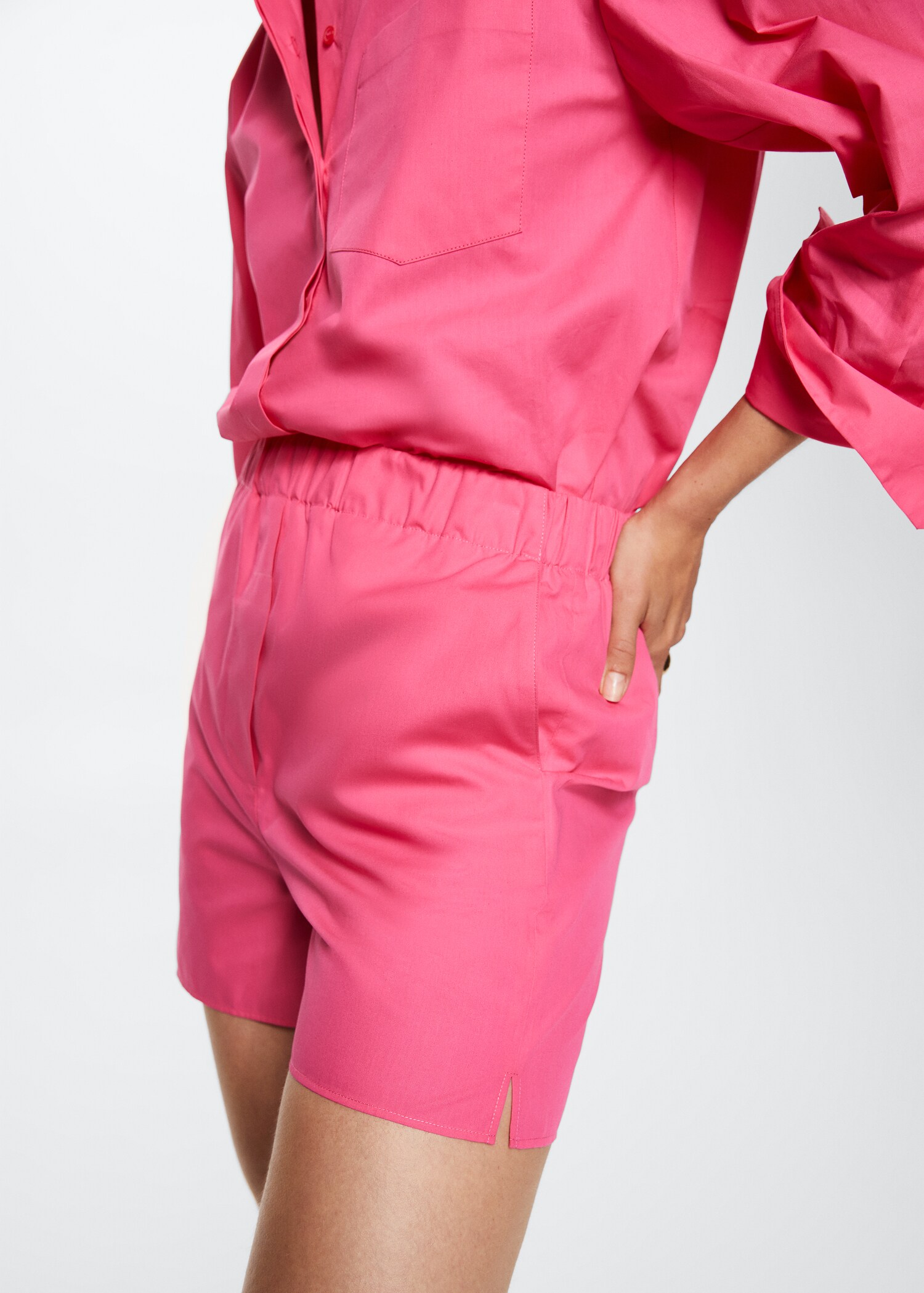 Cotton Bermuda shorts - Details of the article 1