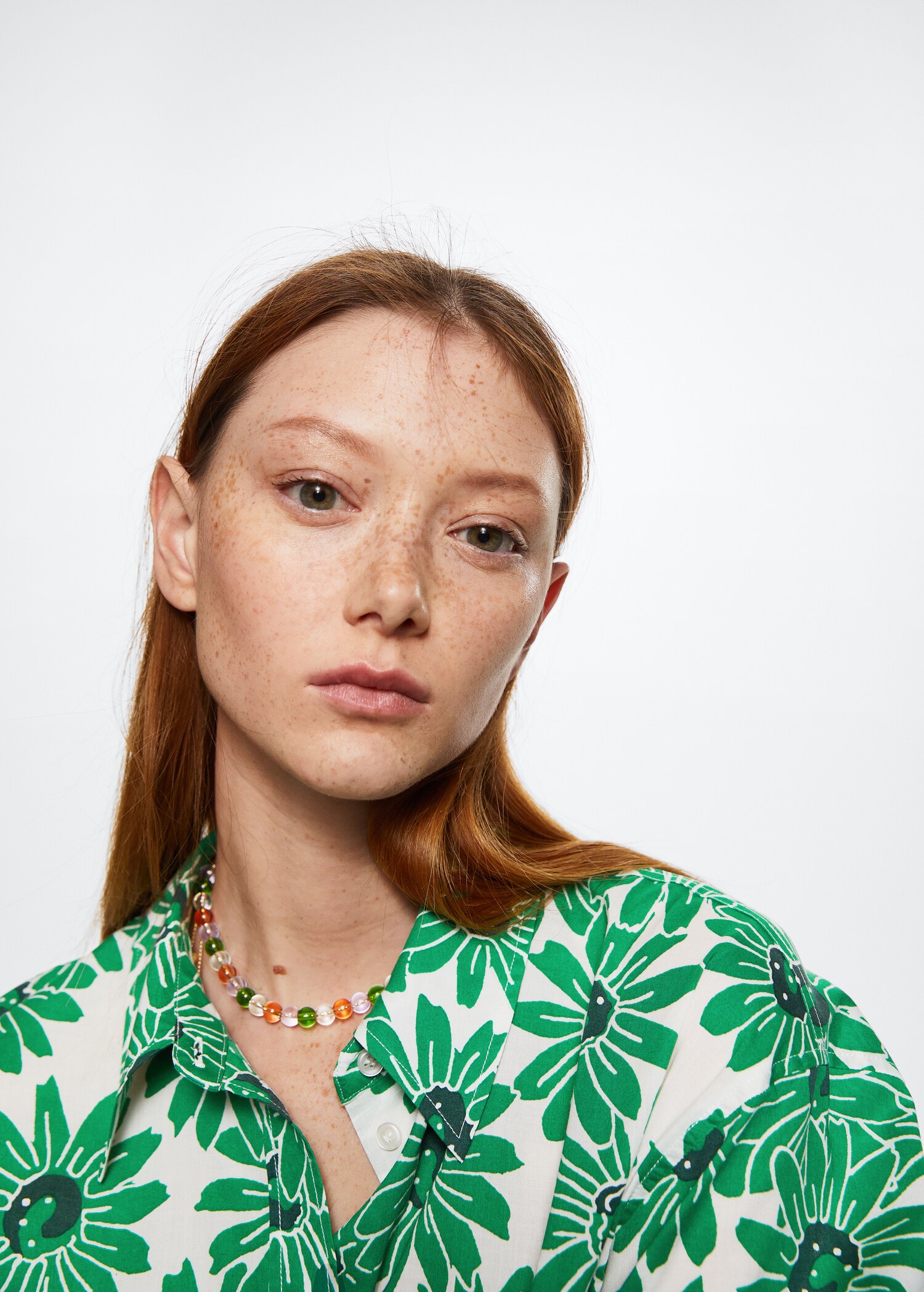 Cotton flower shirt - Details of the article 2