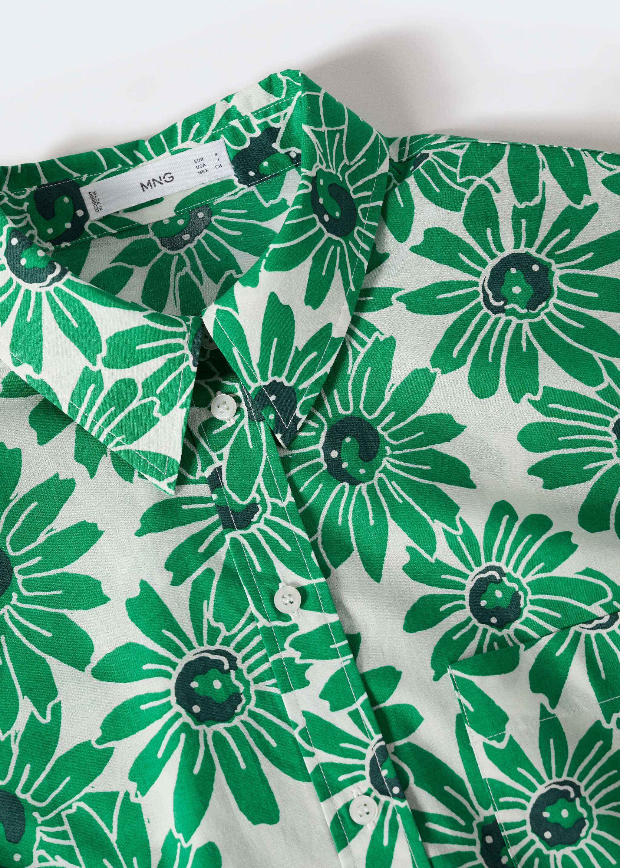 Cotton flower shirt - Details of the article 8