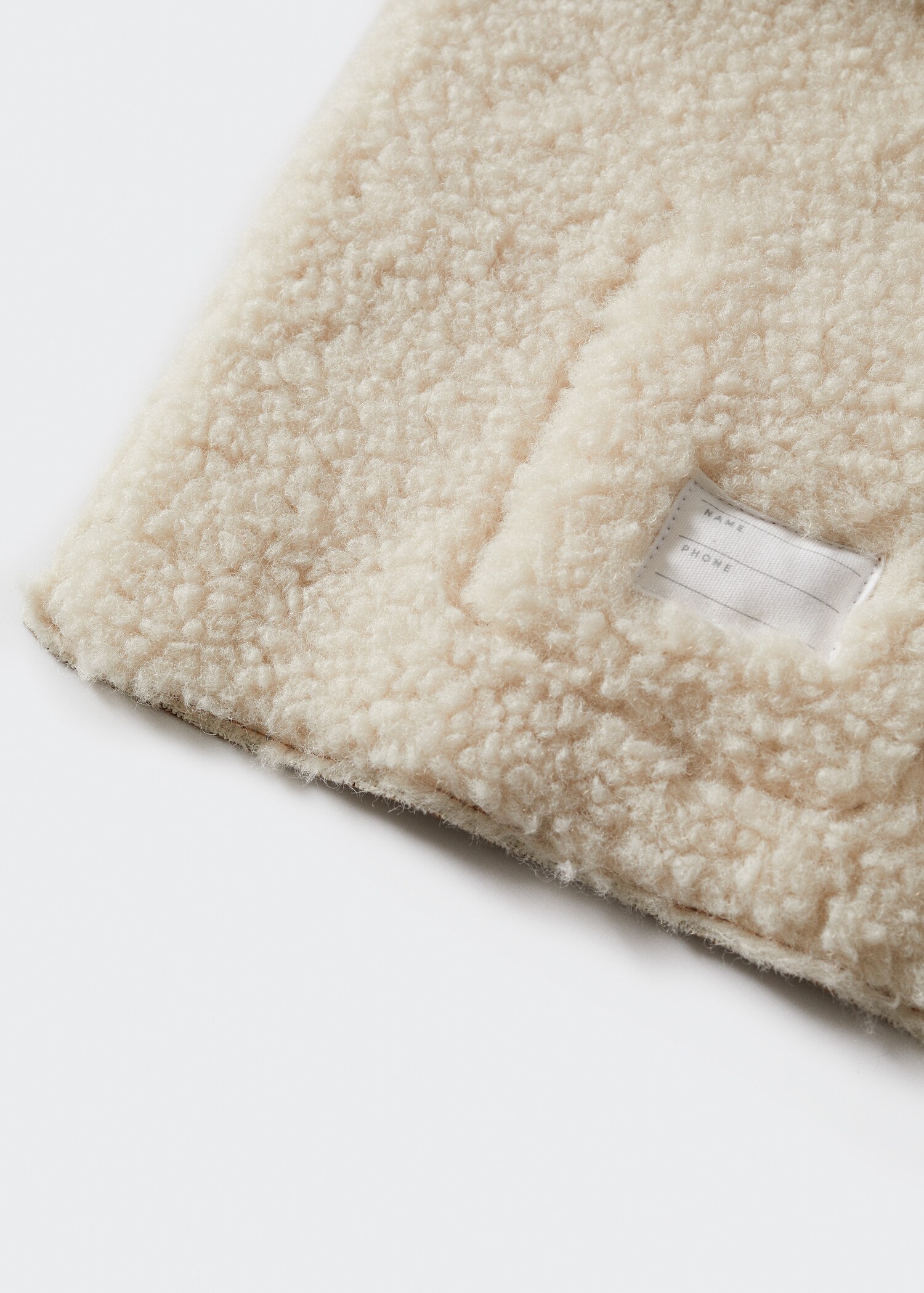Faux-shearling suedette coat - Details of the article 9