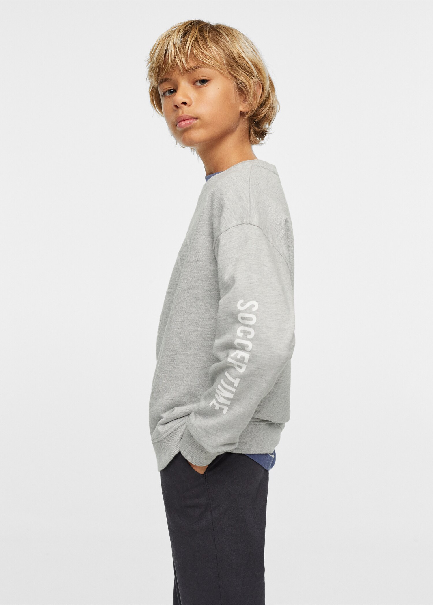 Printed embossed sweatshirt - Medium plane