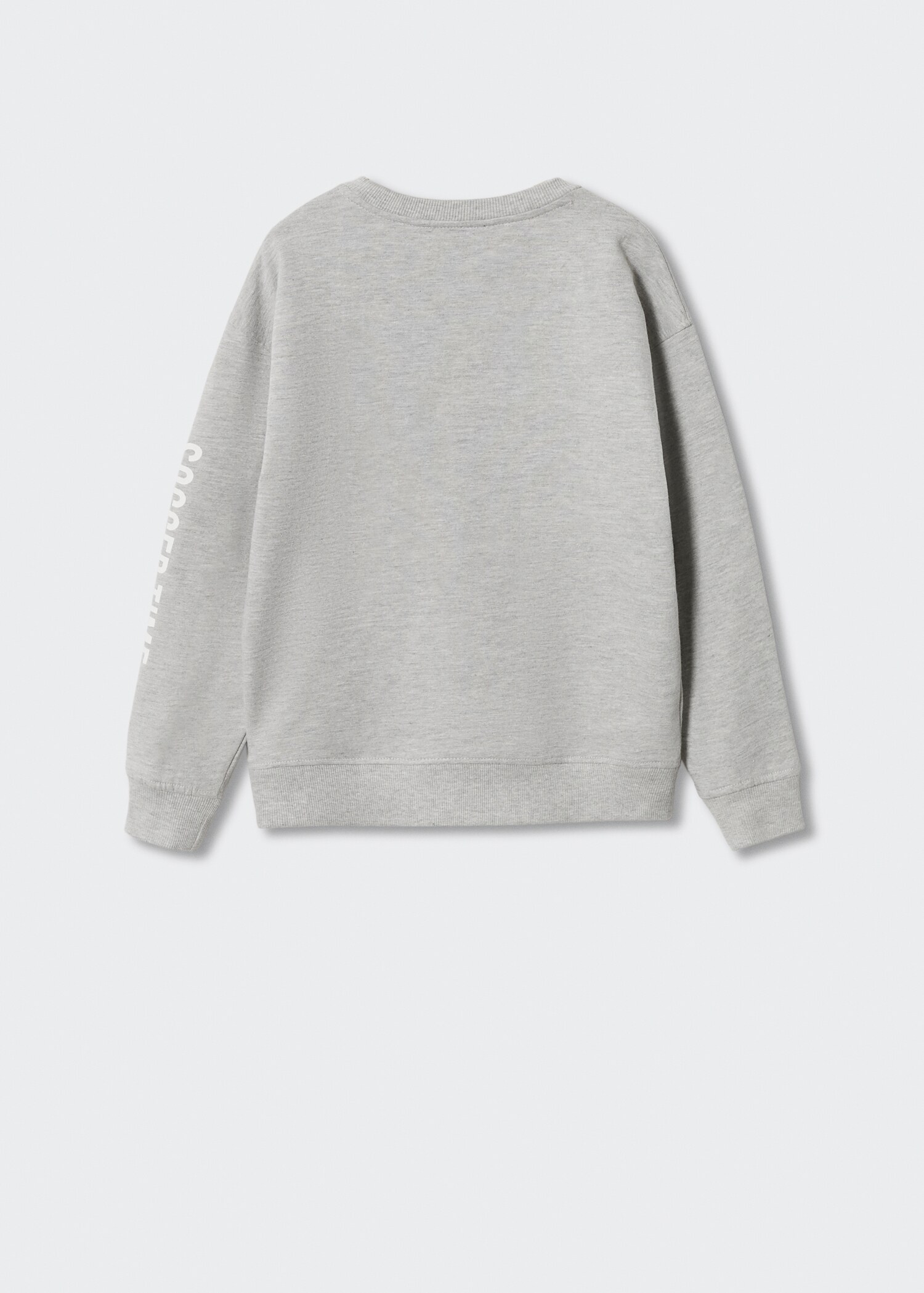 Printed embossed sweatshirt - Reverse of the article
