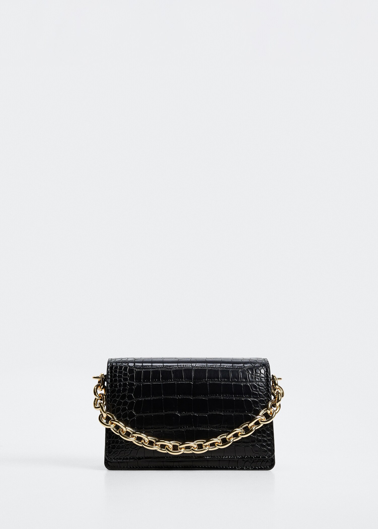 Sac anse double imitation crocodile - Article sans modèle