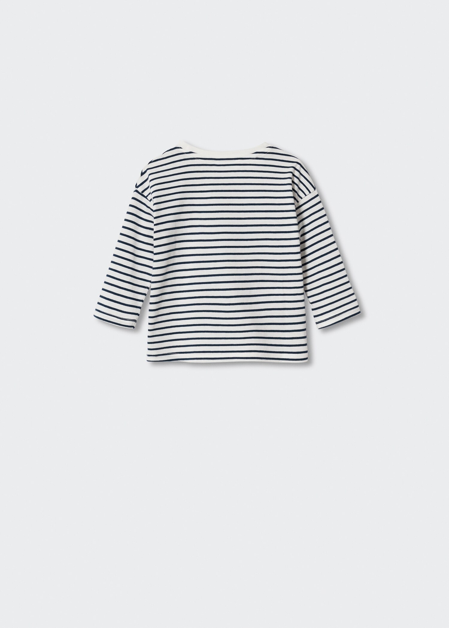 Striped long sleeves t-shirt - Reverse of the article