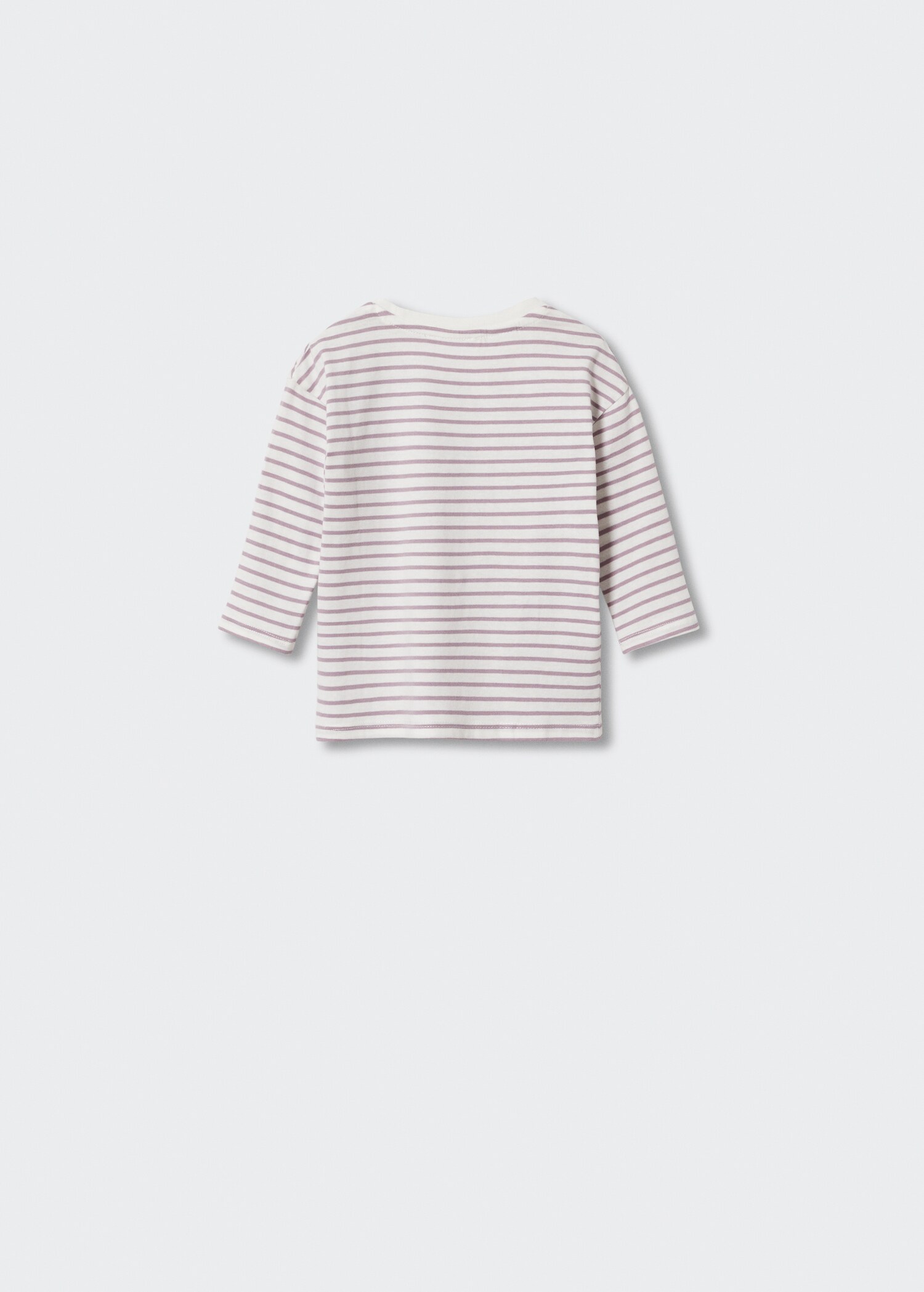 Striped long sleeves t-shirt - Reverse of the article