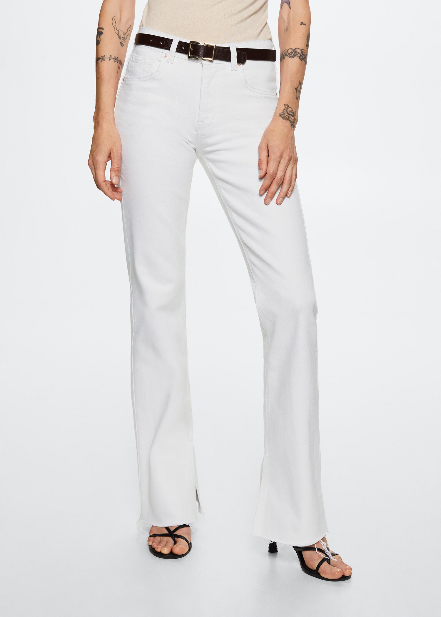 Jean droit taille normale - Plan moyen