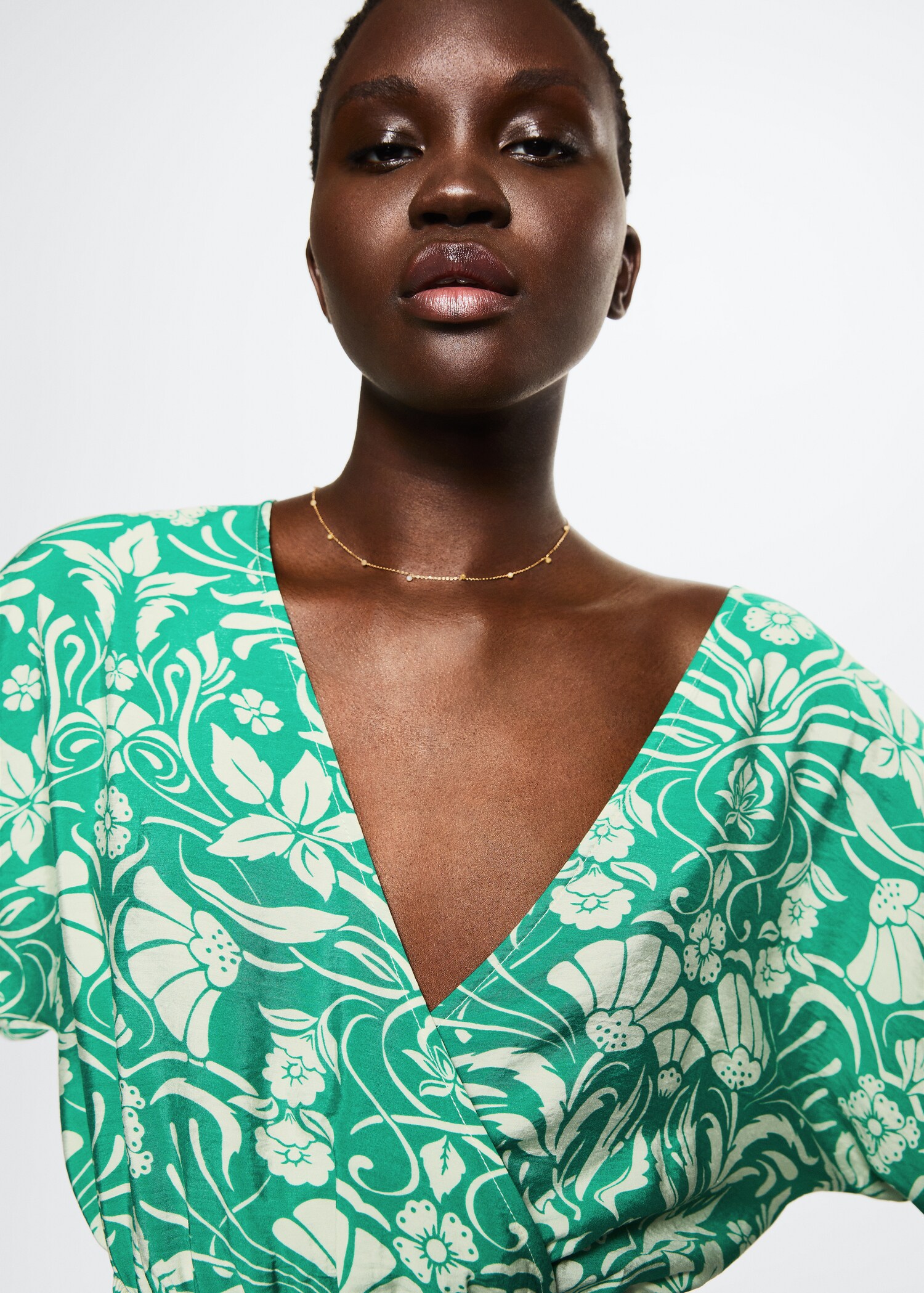 Flowy printed dress - Details of the article 1