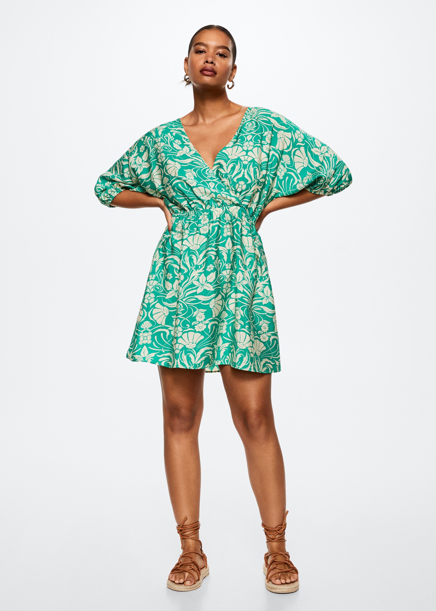 Flowy printed dress - Details of the article 3