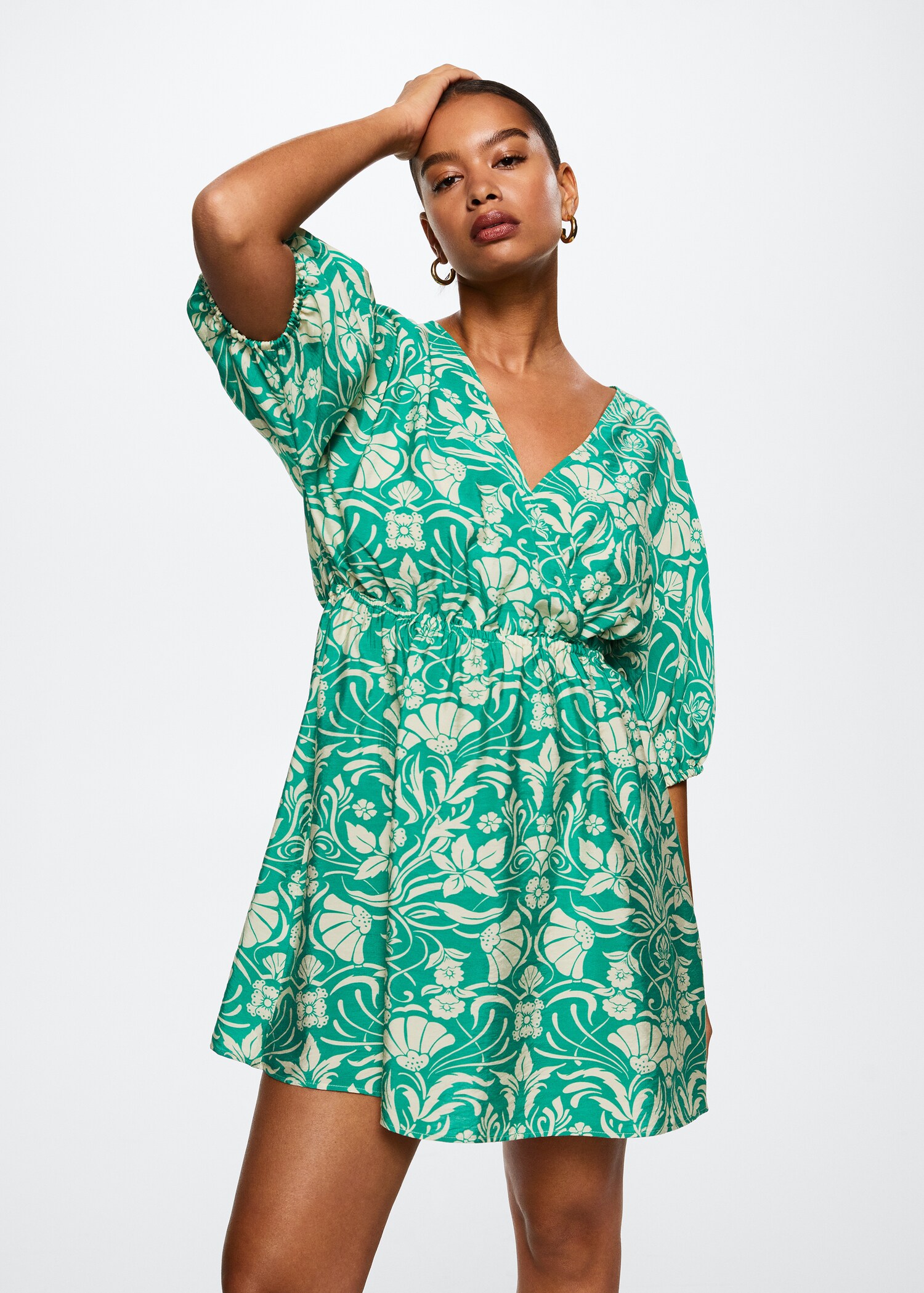Flowy printed dress - Details of the article 4