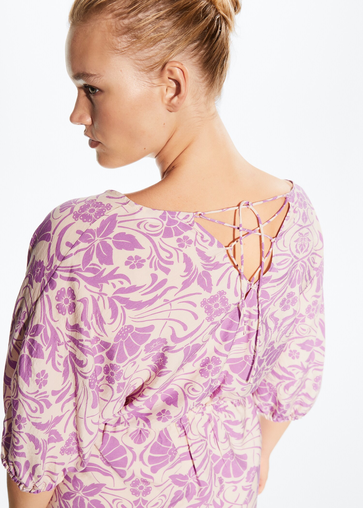 Flowy printed dress - Details of the article 3