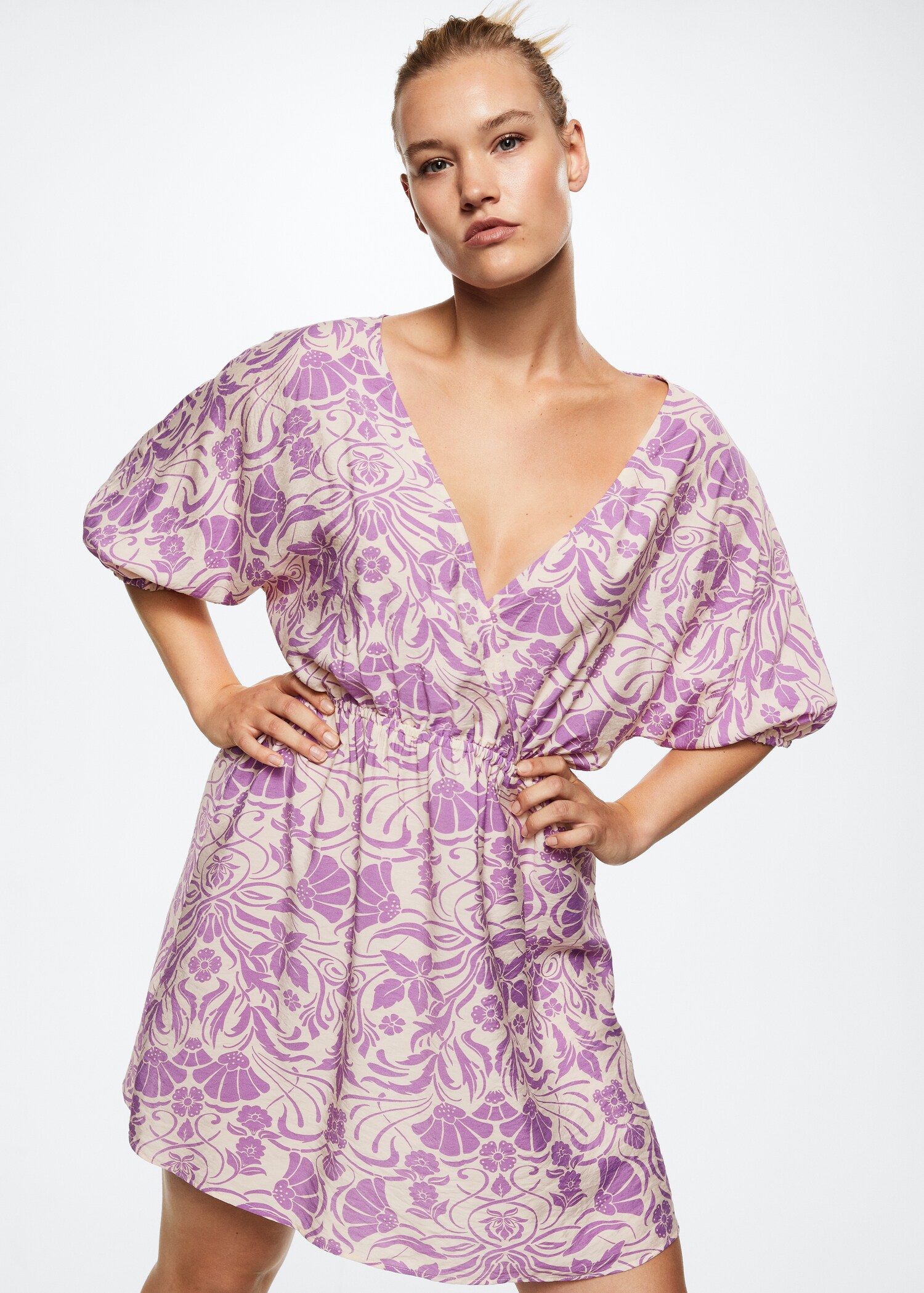 Flowy printed dress - Details of the article 4