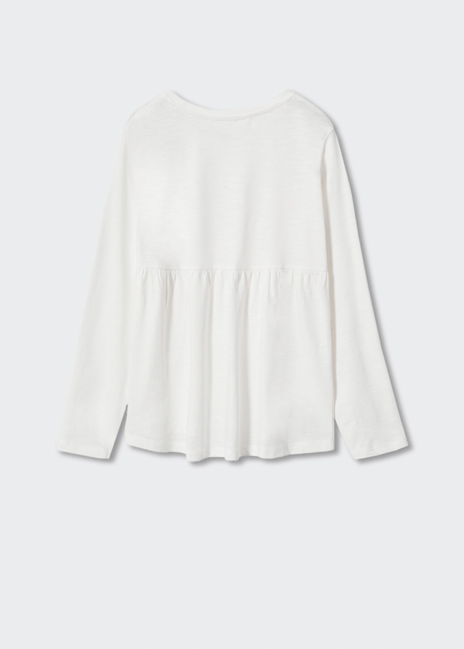 T-shirt manches longues volant - Verso de l’article