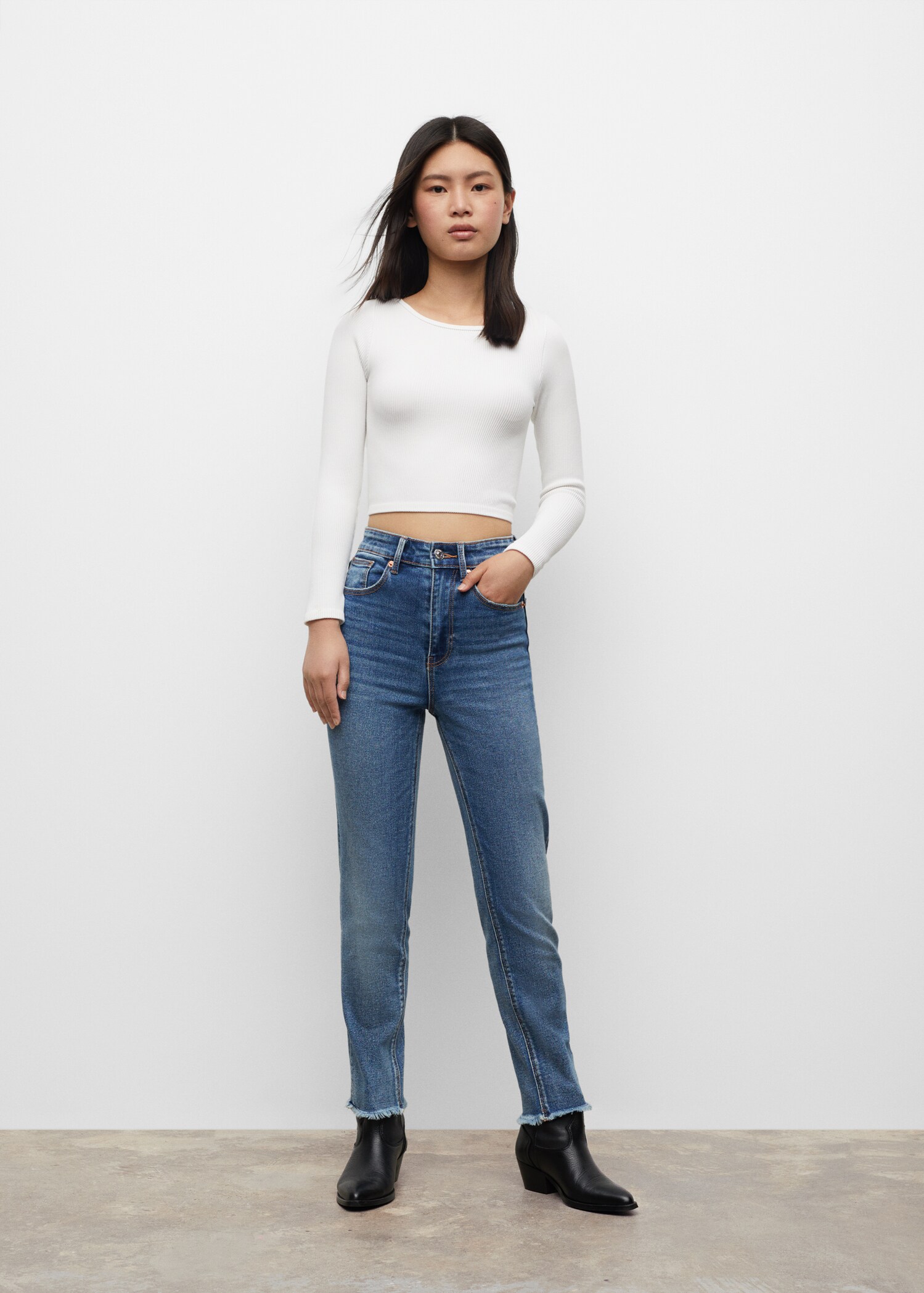 Slim-fit jeans   - Medium plane