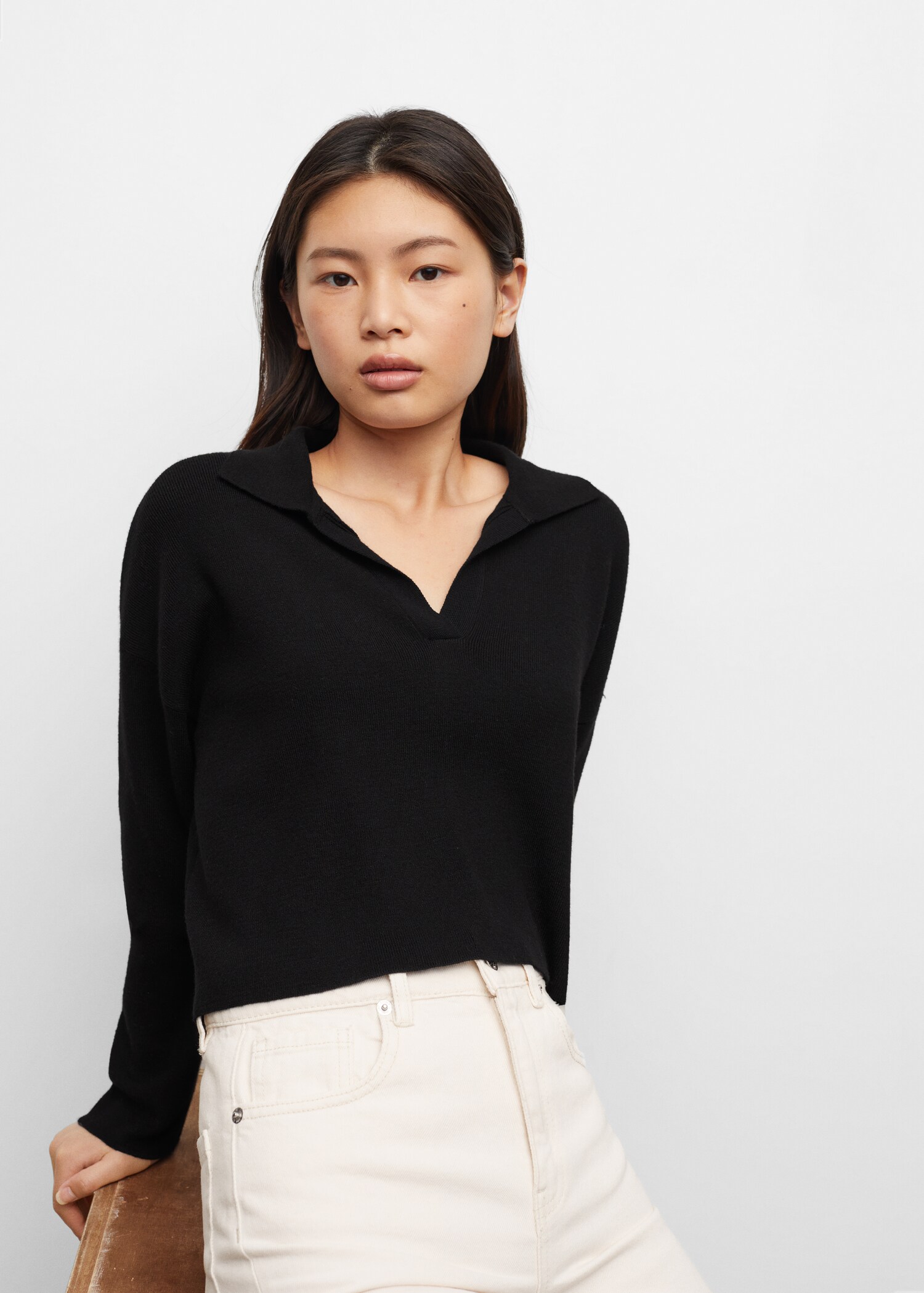 Polo neck sweater - Details of the article 2
