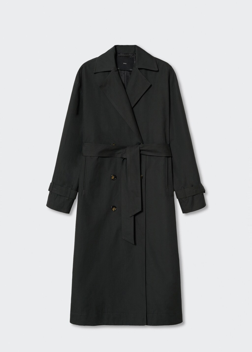 Mango black trench coat clearance