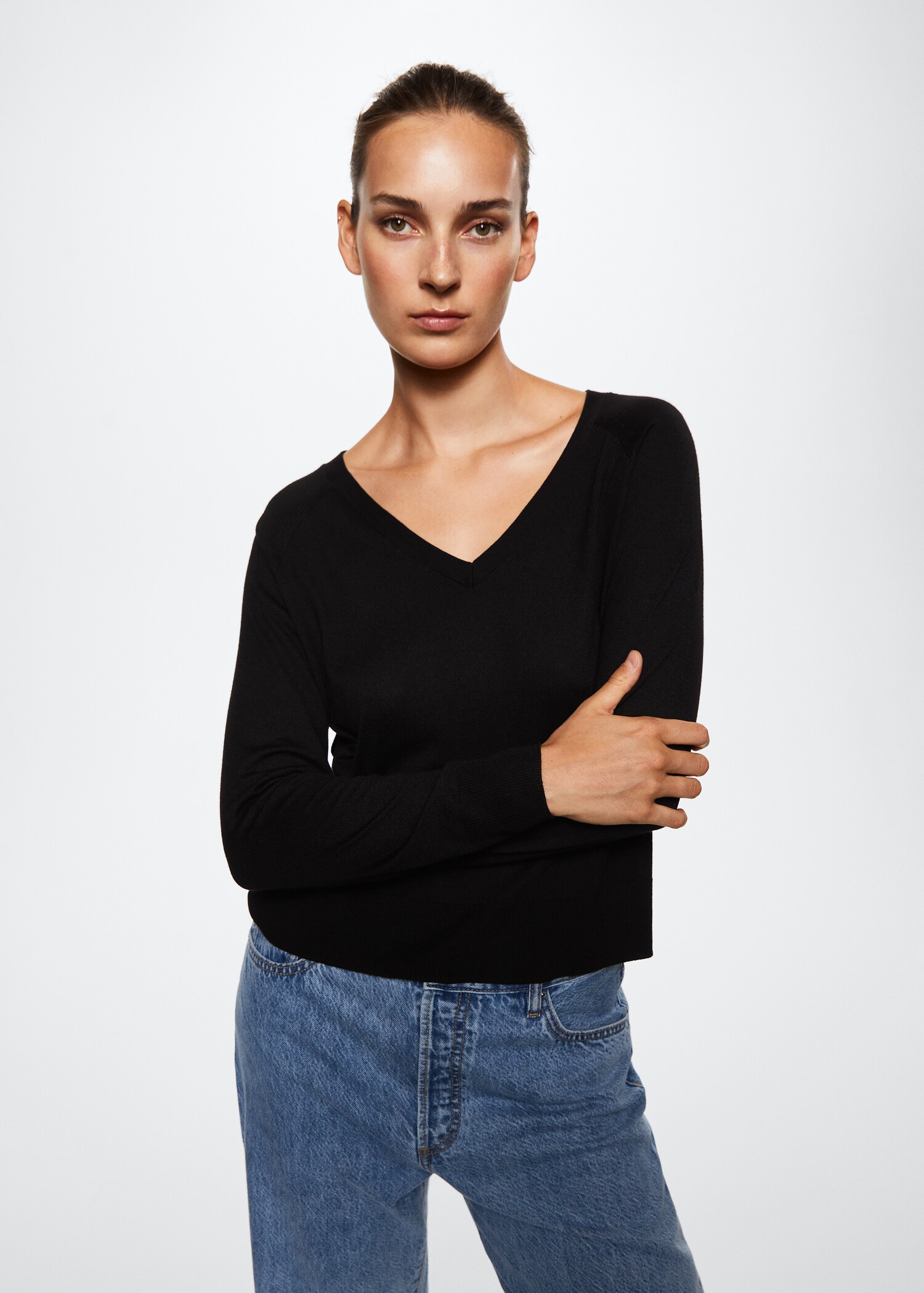 Pullover aus Feinstrick - Mittlere Ansicht